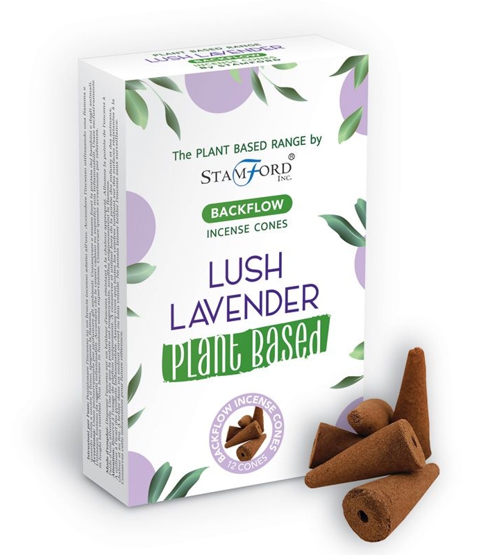 Backflow Incense Cones Stamford Plant Based LUSH LAVENDER LaReina.se