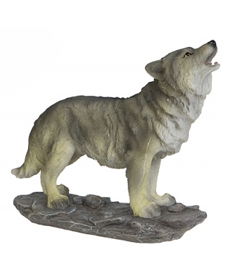 Wolf Statue - Standing & Howling - LaReina.se