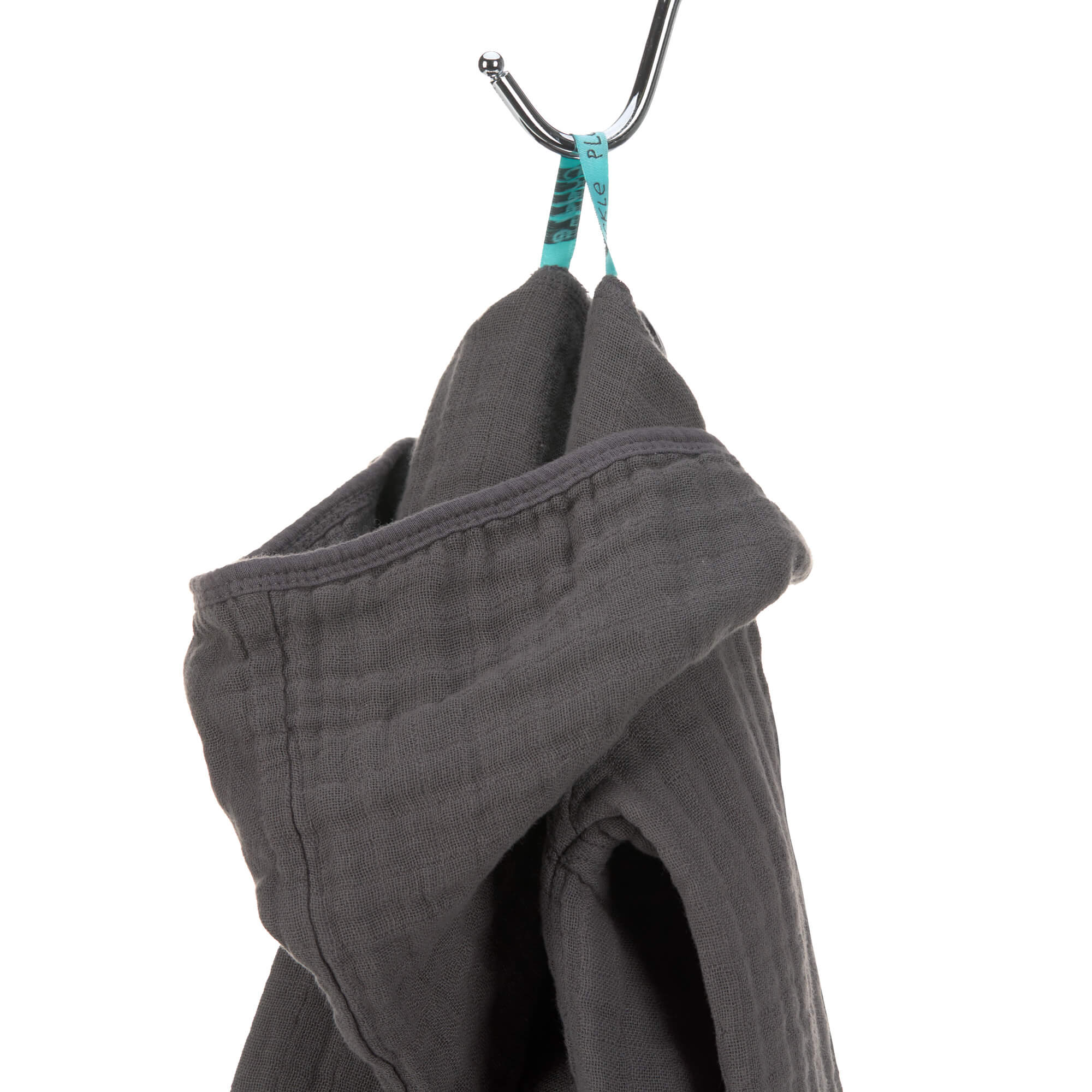Lässig Muslin Bathrobe anthracite - 9