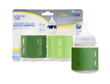 Cherub Baby Universal Bottle gripper Apple