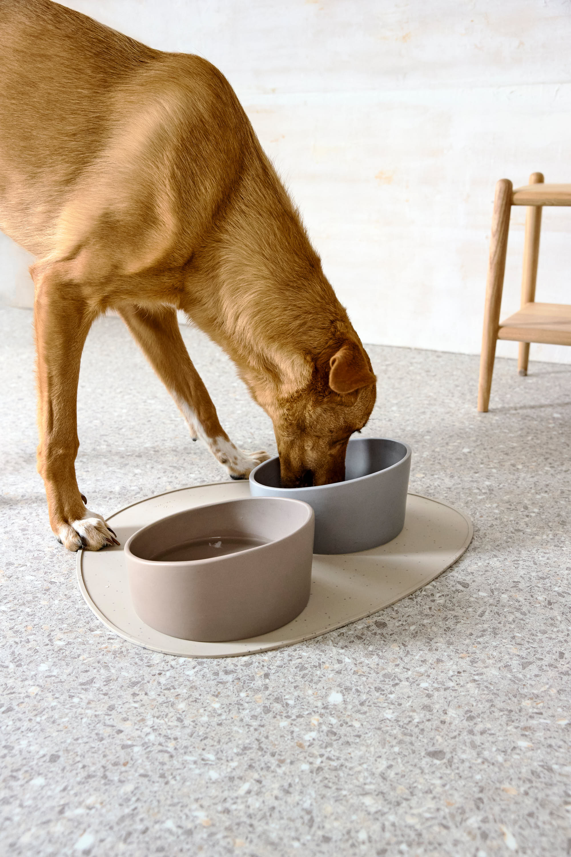 Palopa Dog Feeding Mat Loua light grey