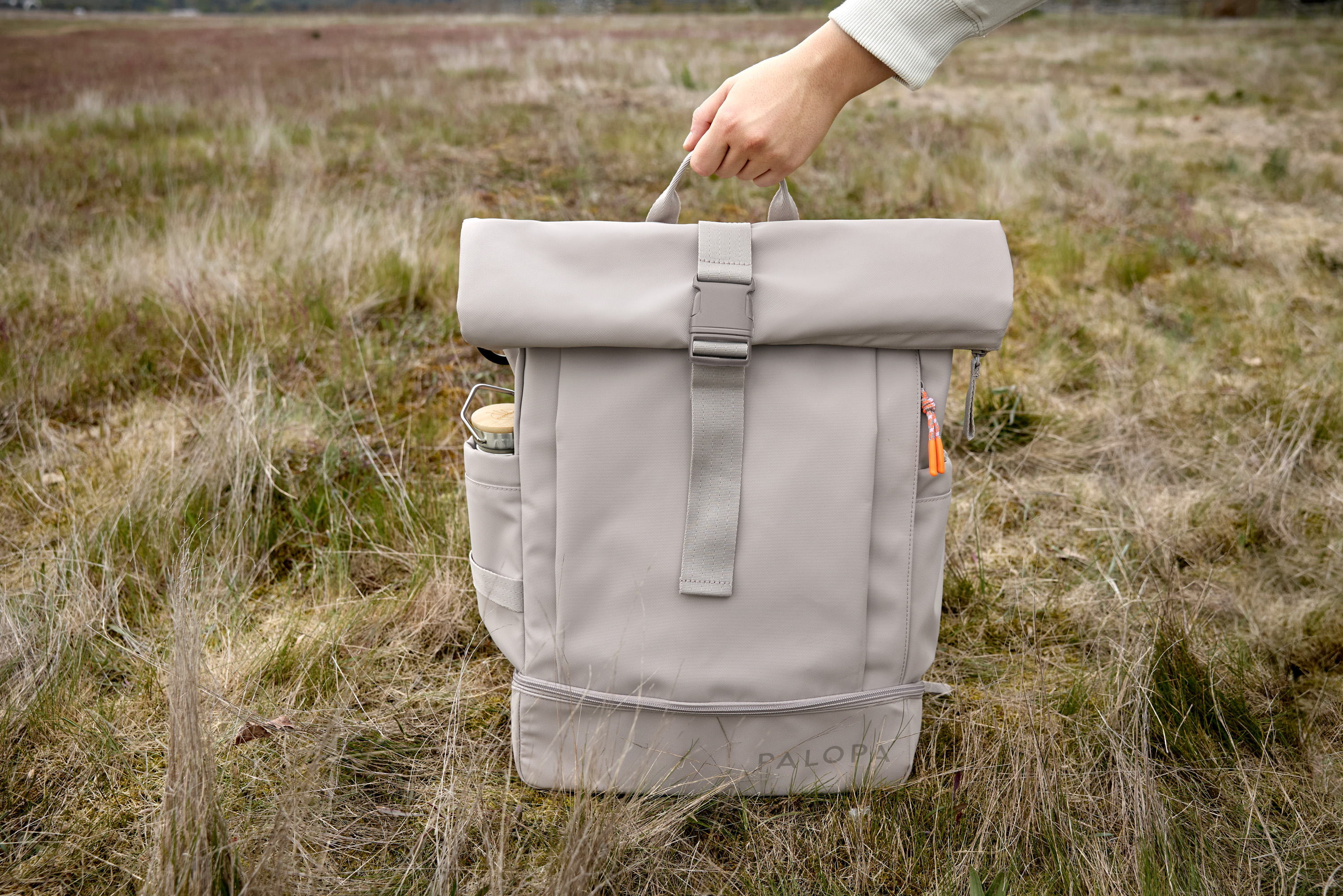 Palopa Rolltop Backpack Yoska taupe - 18