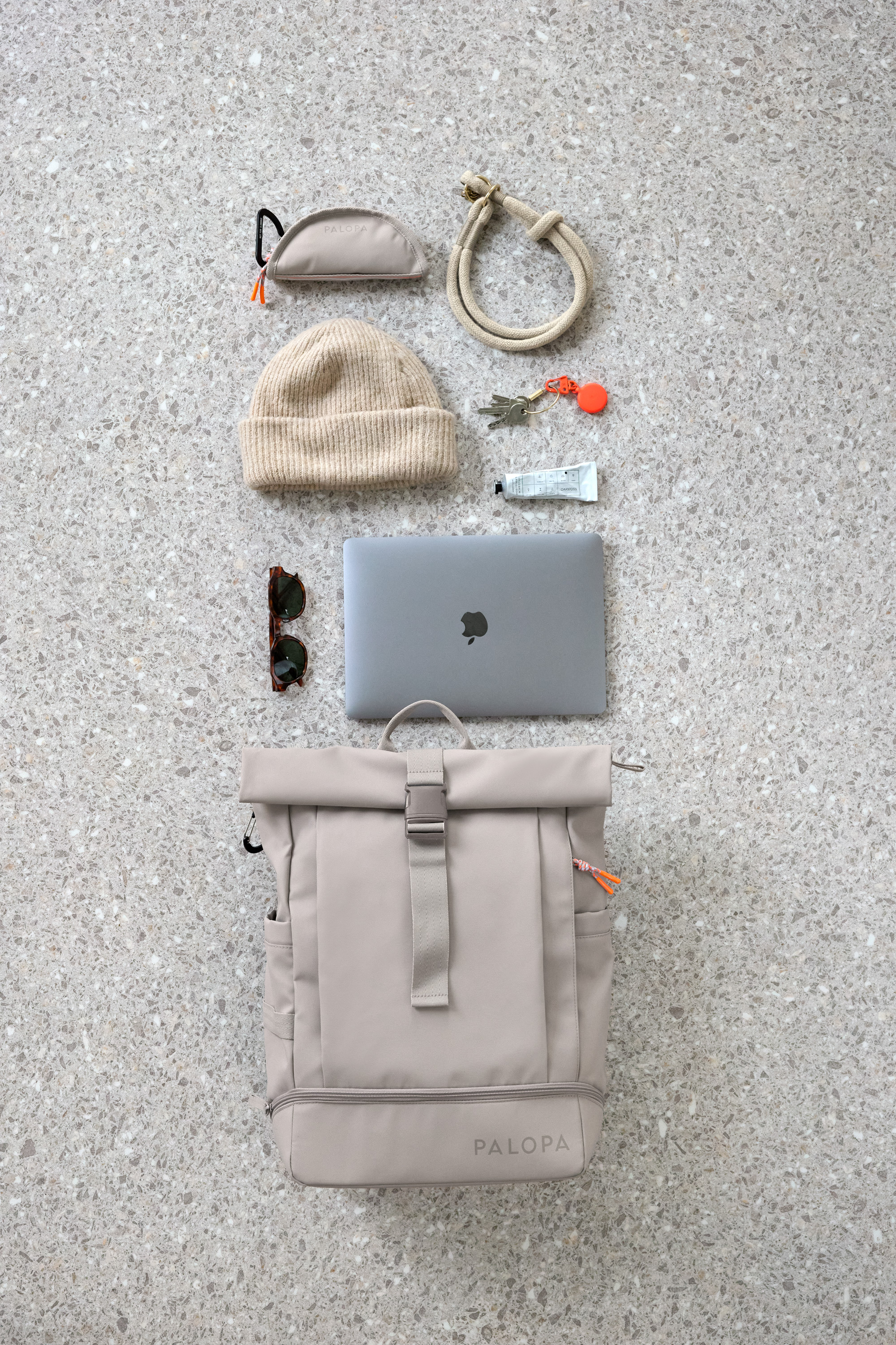 Palopa Rolltop Backpack Yoska taupe - 12