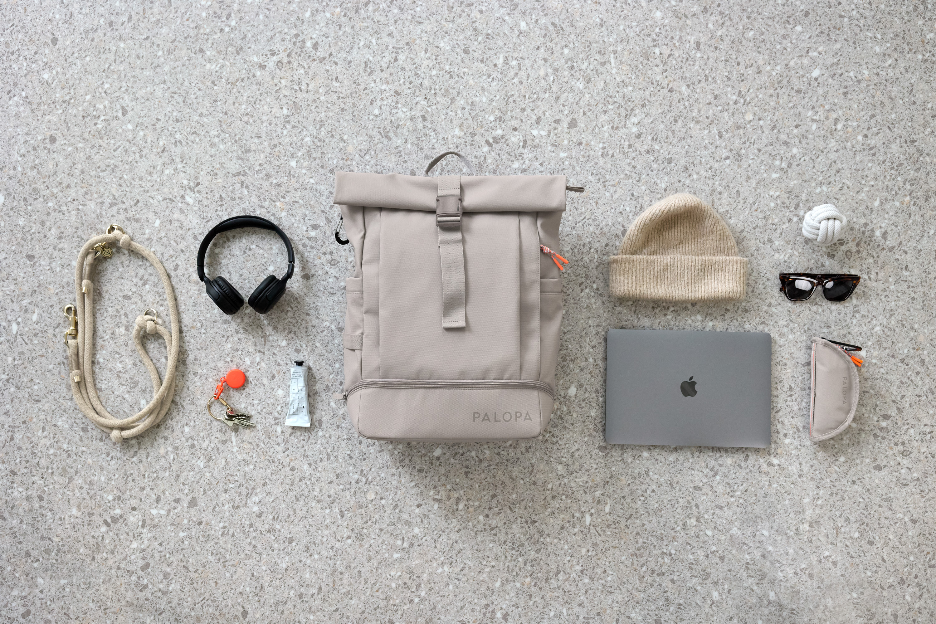 Palopa Rolltop Backpack Yoska taupe - 10