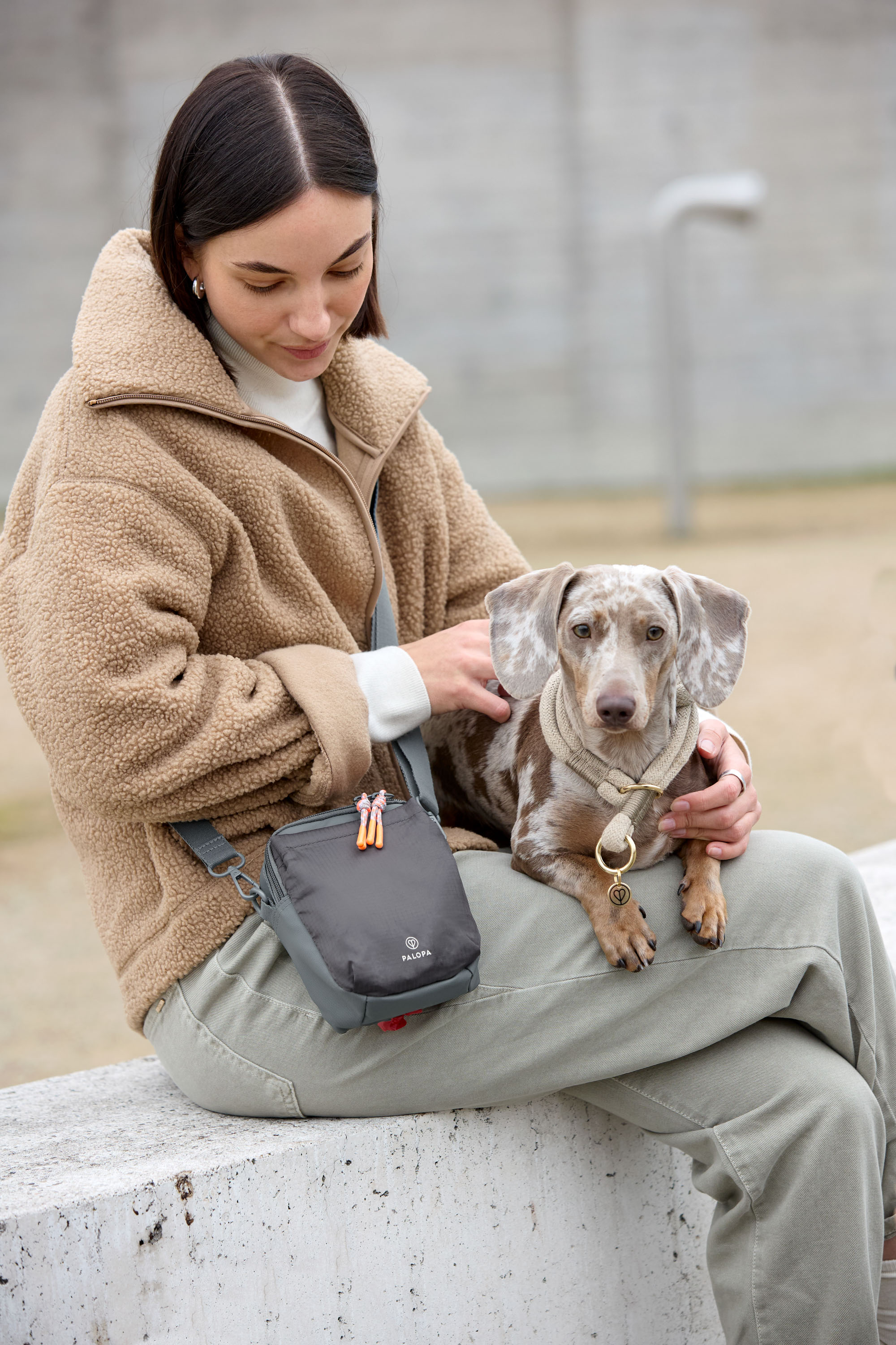 Palopa Dog Snack Bag Greta L dark grey - 13