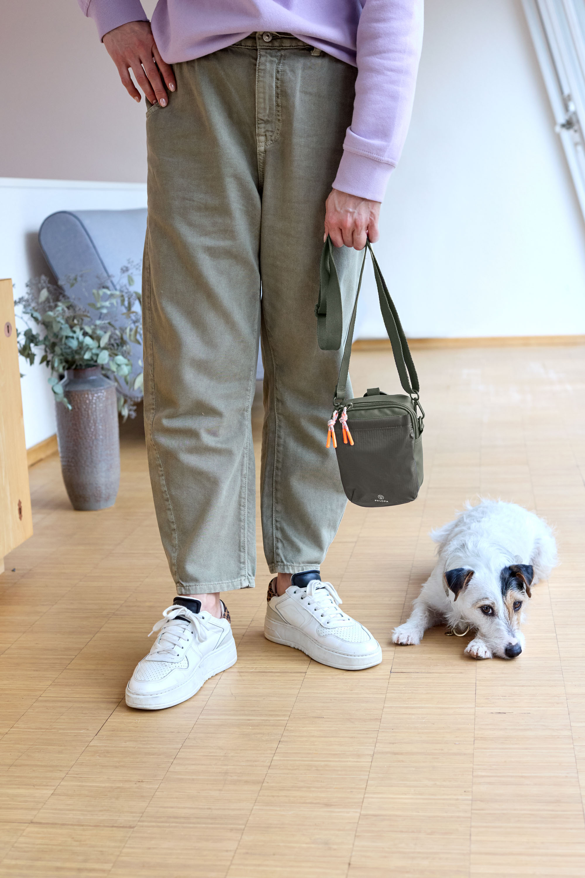 Palopa Dog Snack Bag Greta L dark olive - 14