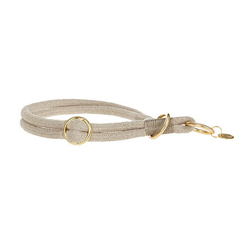 Palopa Hundhalsband Linen Mila Slim nature M/L (50 cm)