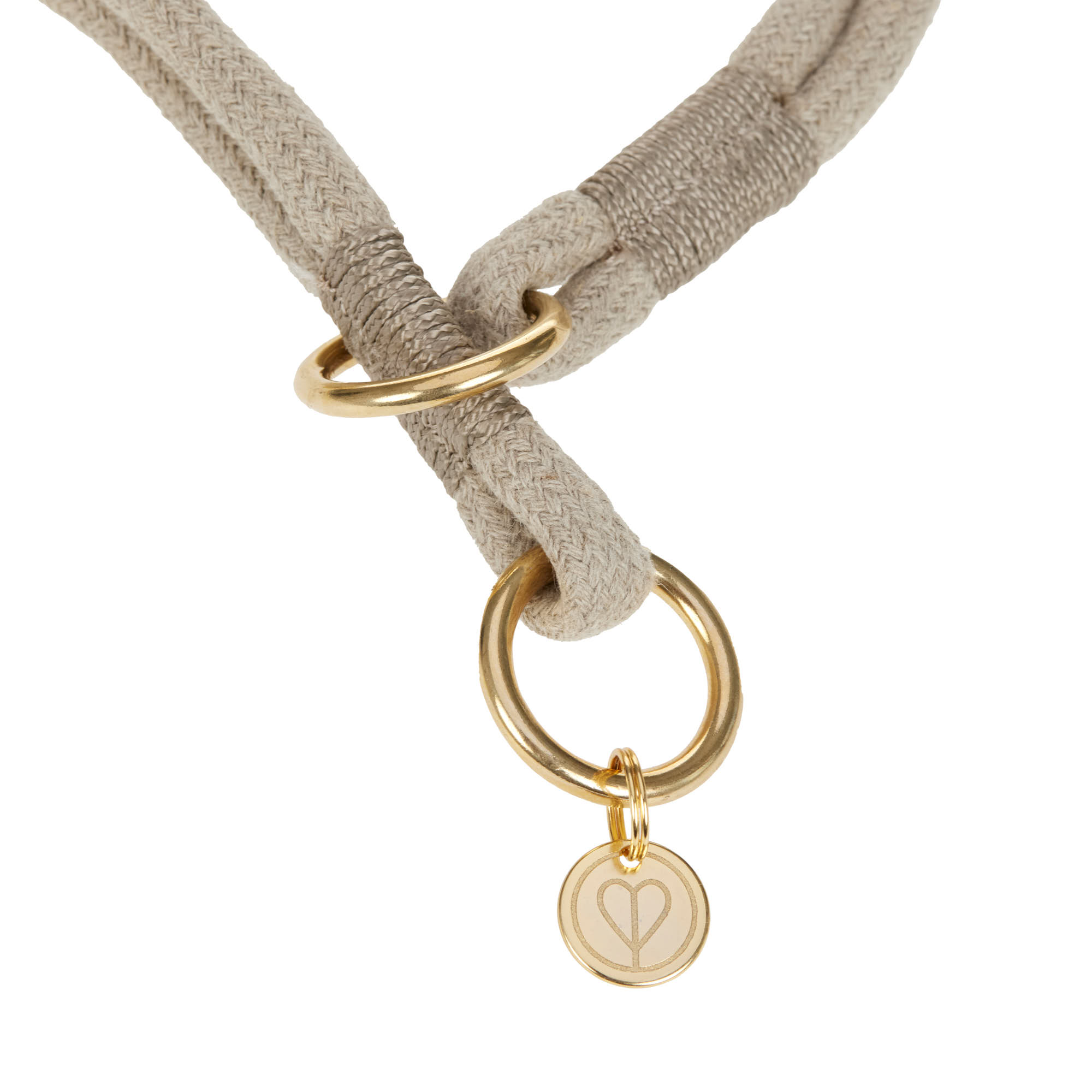 Palopa Hundhalsband Linen Mila Slim nature M/L (50 cm) - 8