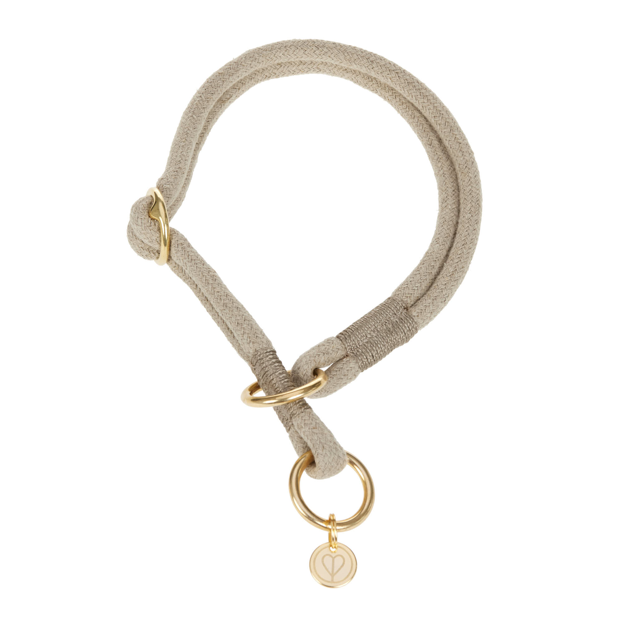 Palopa Hundhalsband Linen Mila Slim nature M/L (50 cm) - 15
