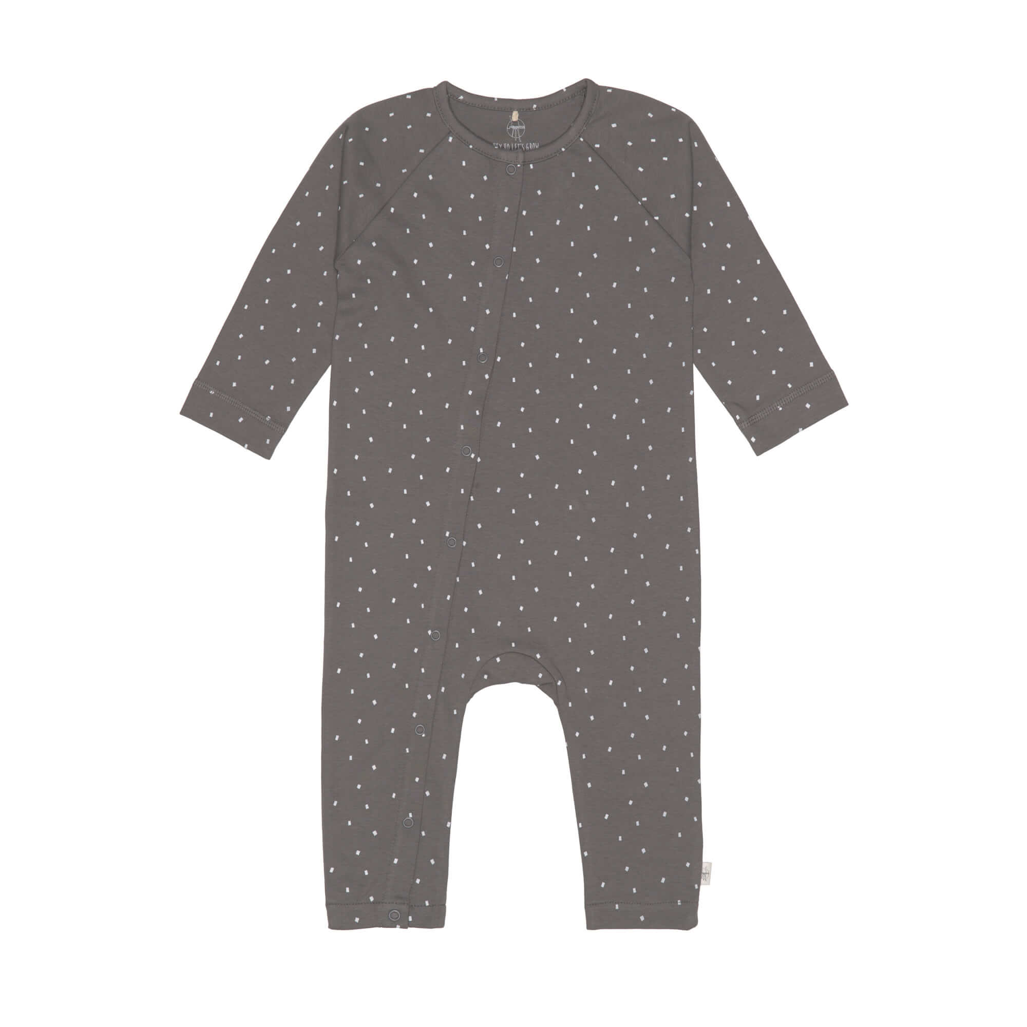 Lässig Pyjama GOTS Spots anthracite