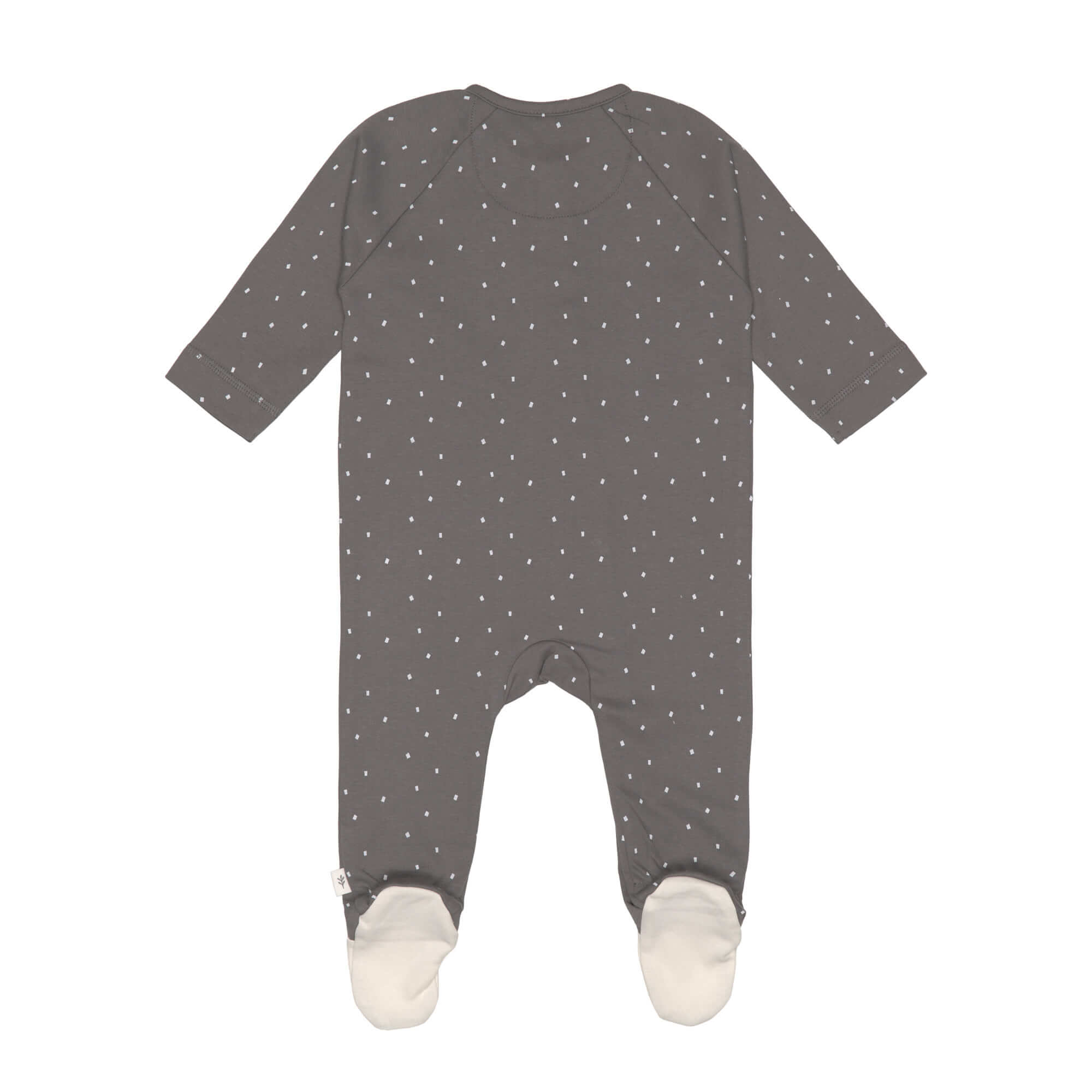 Lässig Pyjama with feet GOTS Spots anthracite - 3