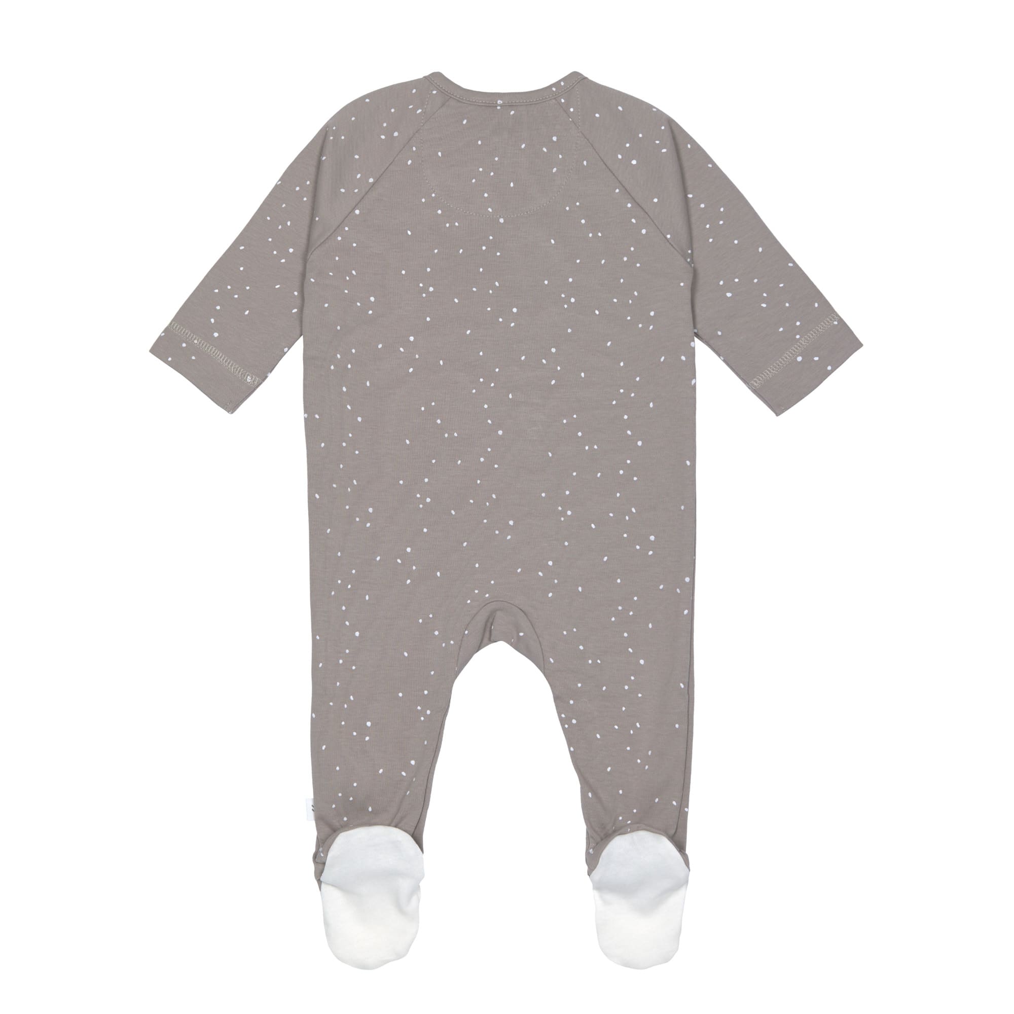 Lässig Pyjama with feet GOTS Sprinkle taupe - 4