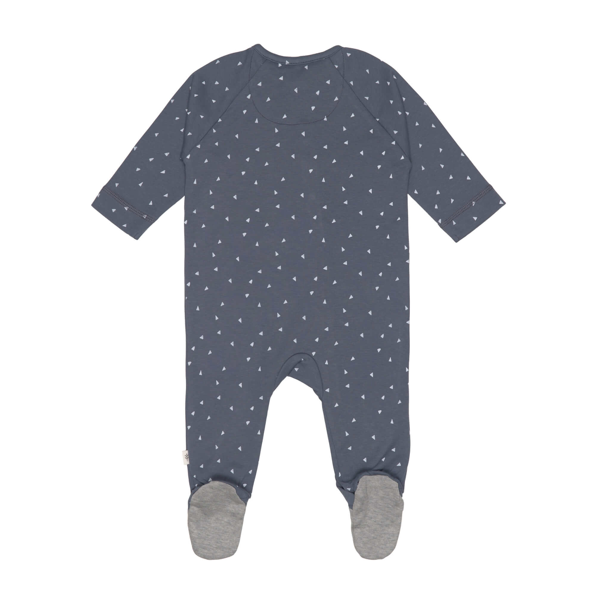 Lässig Pyjama with feet GOTS Triangle blue - 3