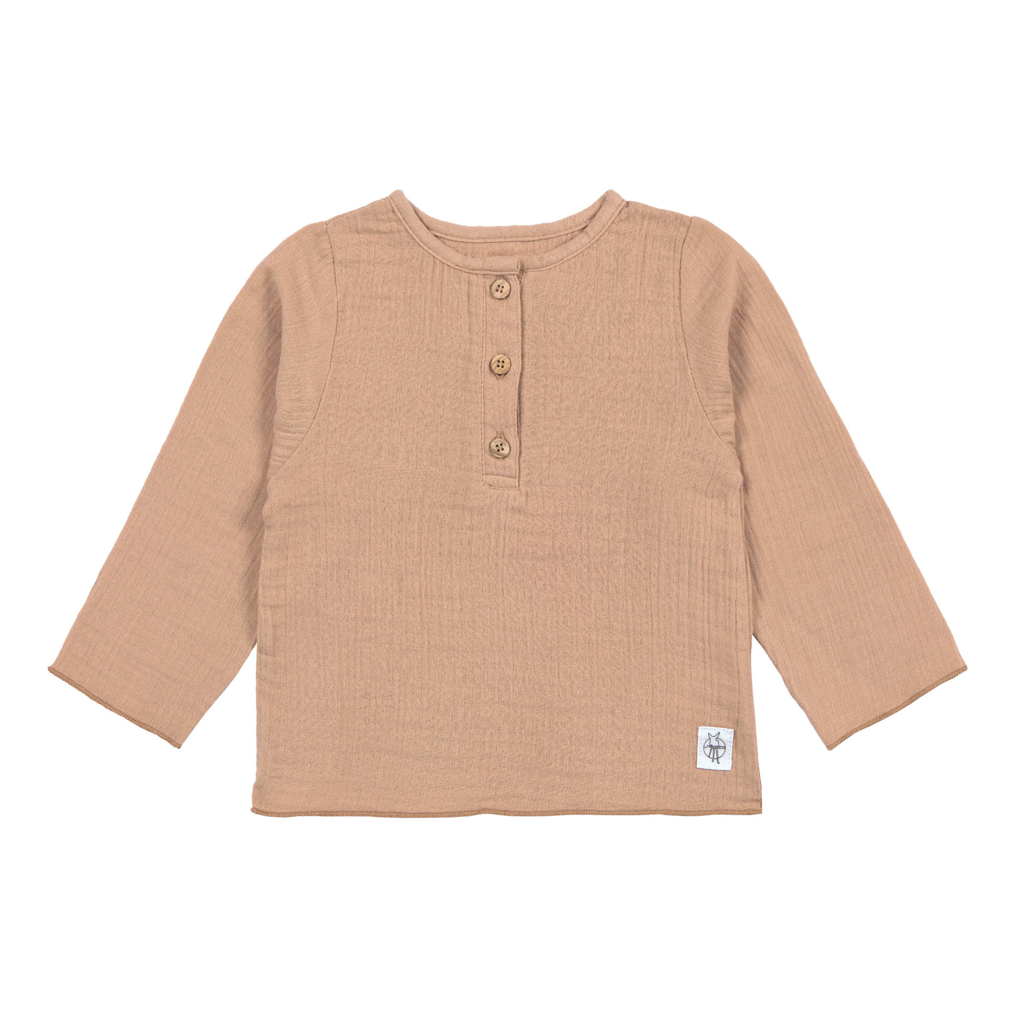 Lässig Muslin Long Sleeve Shirt GOTS maple