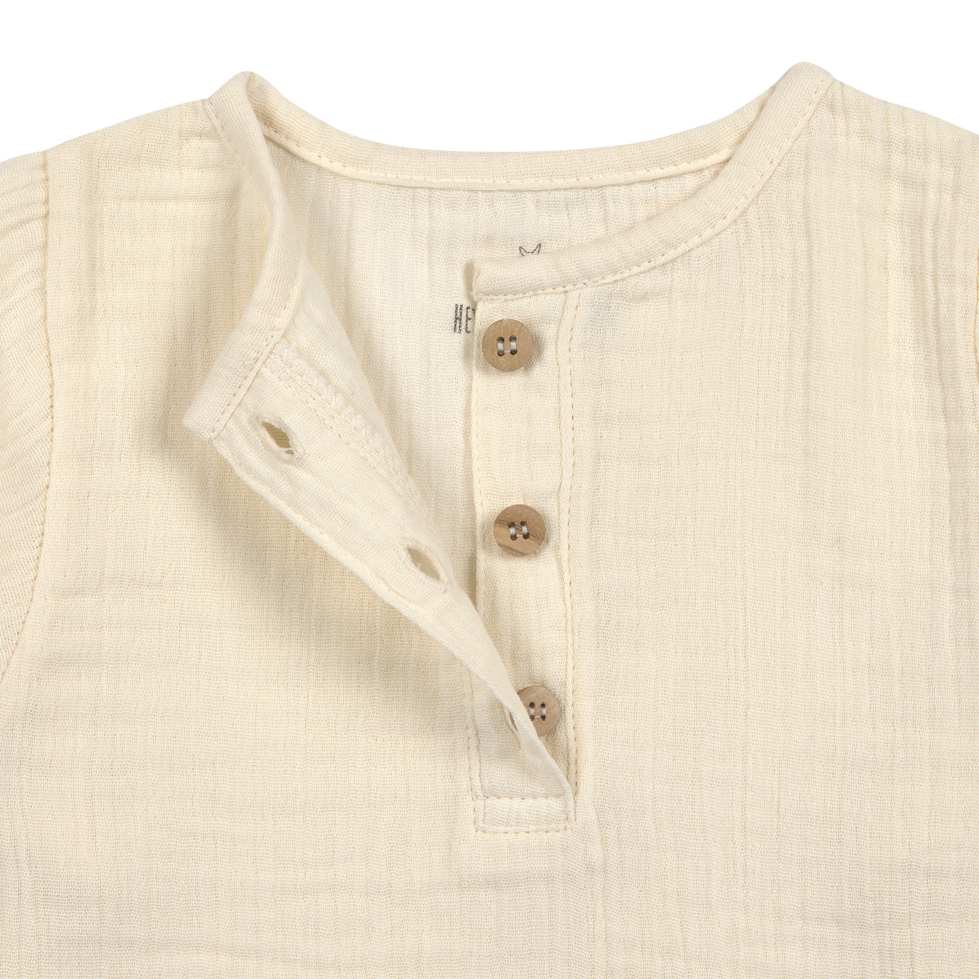 Lässig Muslin Long Sleeve Shirt GOTS vanilla - 3