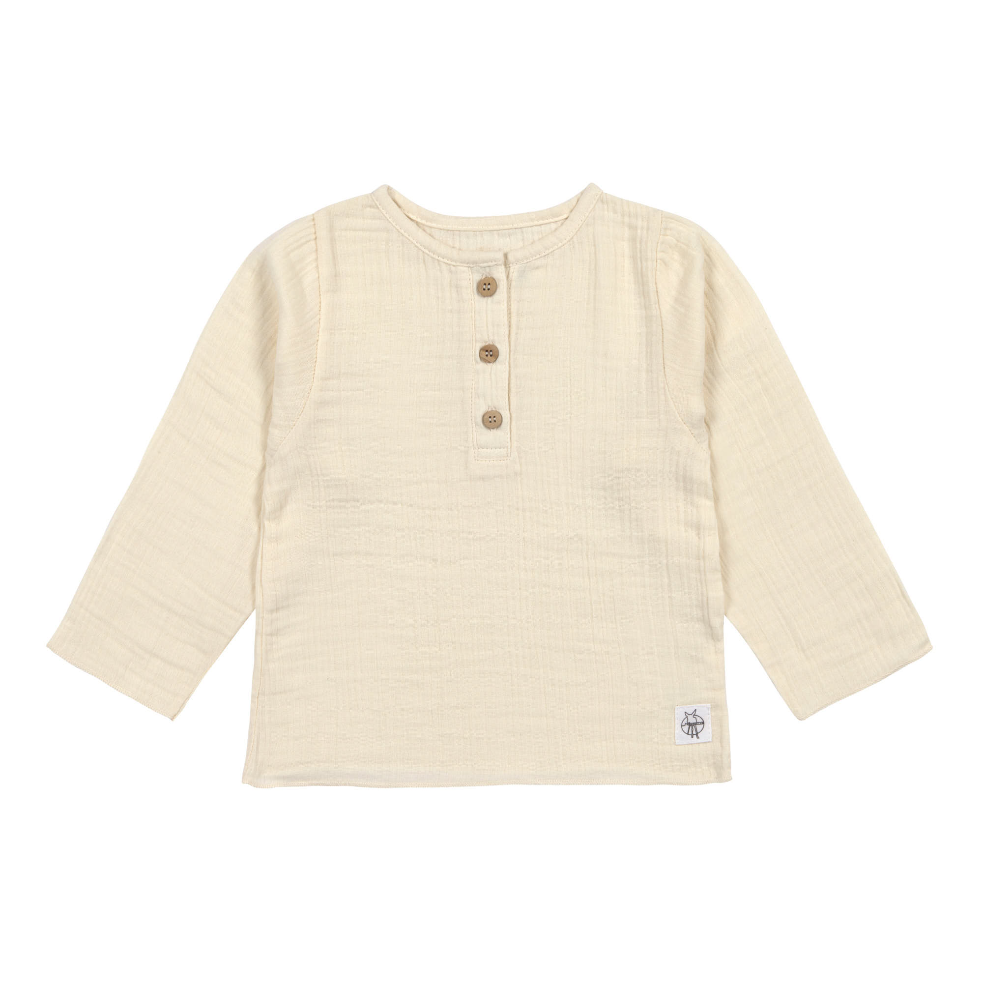 Lässig Muslin Long Sleeve Shirt GOTS vanilla