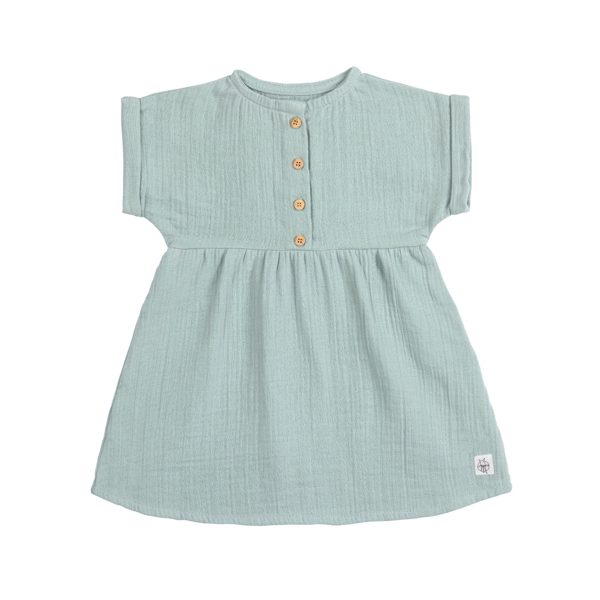 Lässig Muslin Dress GOTS silver grey