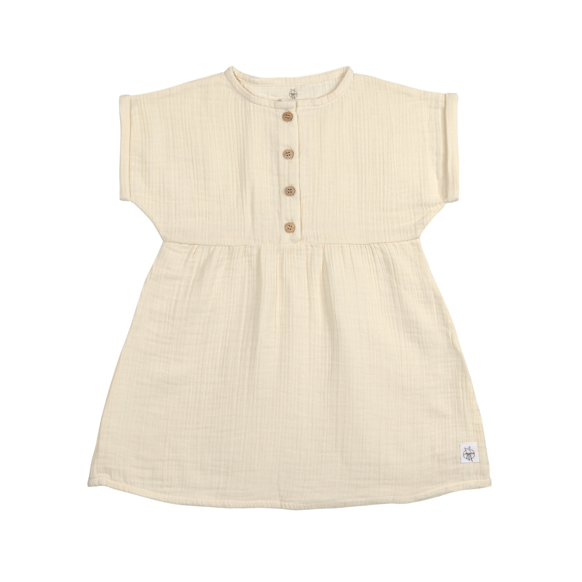 Lässig Muslin Dress GOTS vanilla