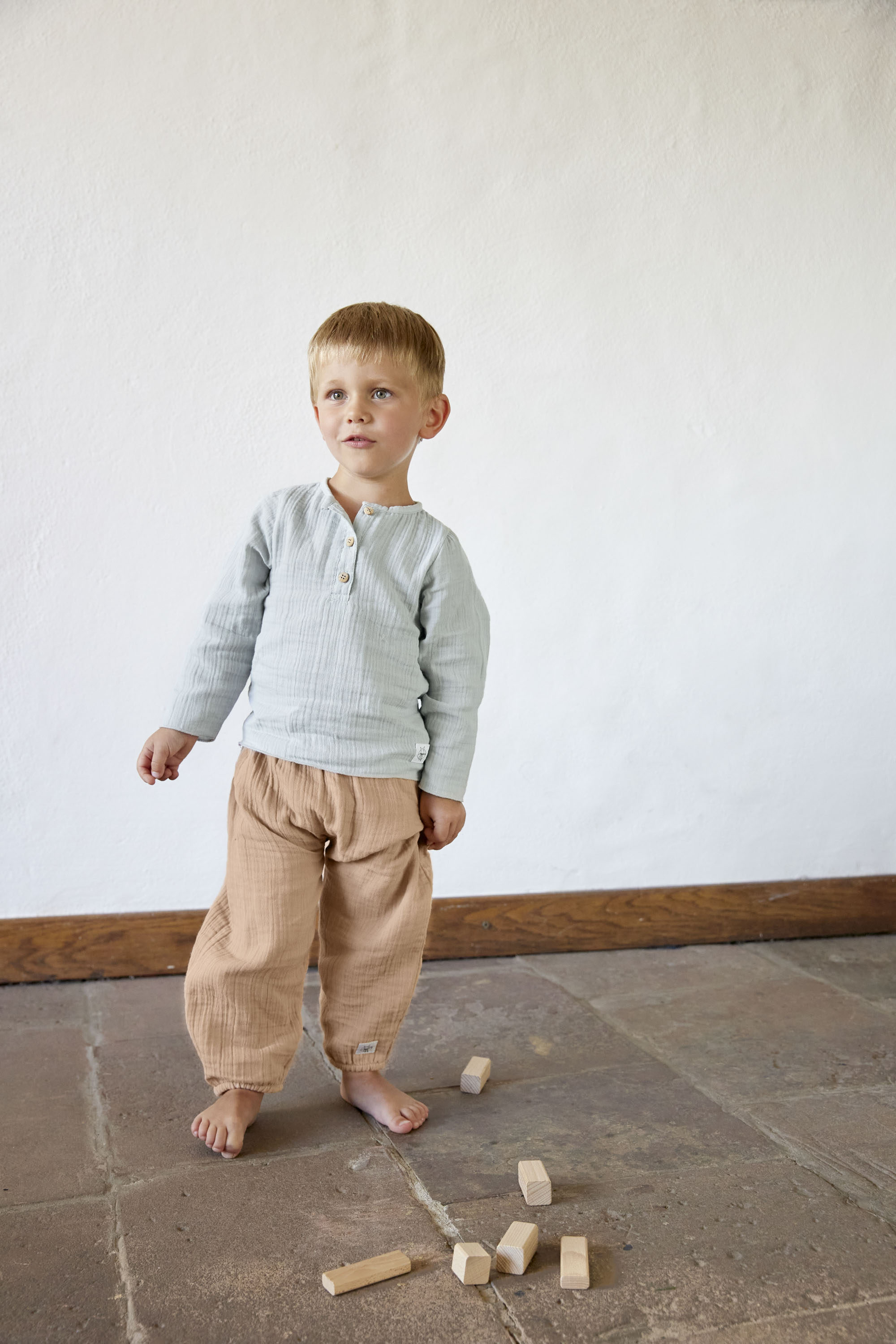 Lässig Muslin Pants GOTS maple - 3