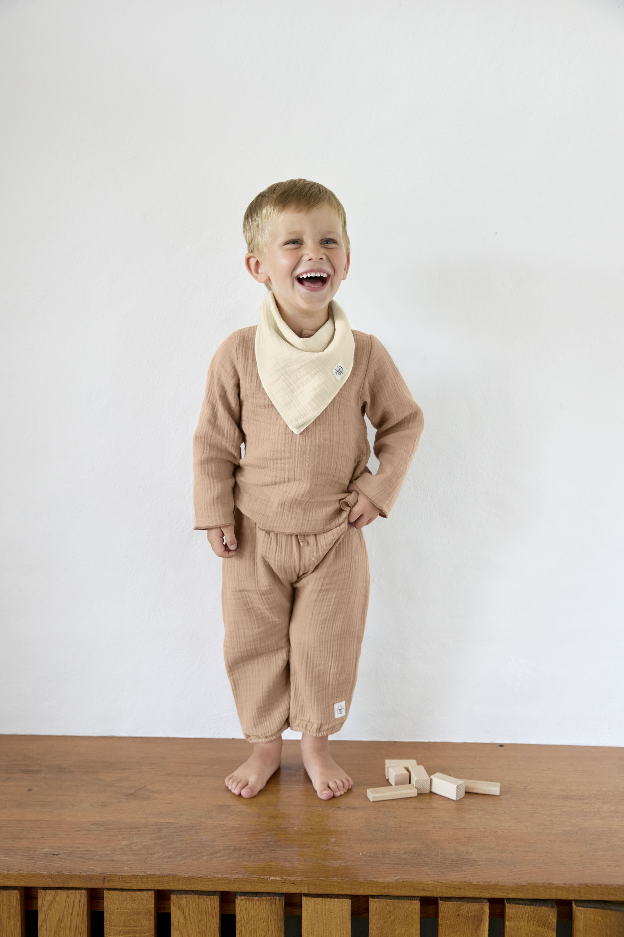 Lässig Muslin Pants GOTS maple - 4