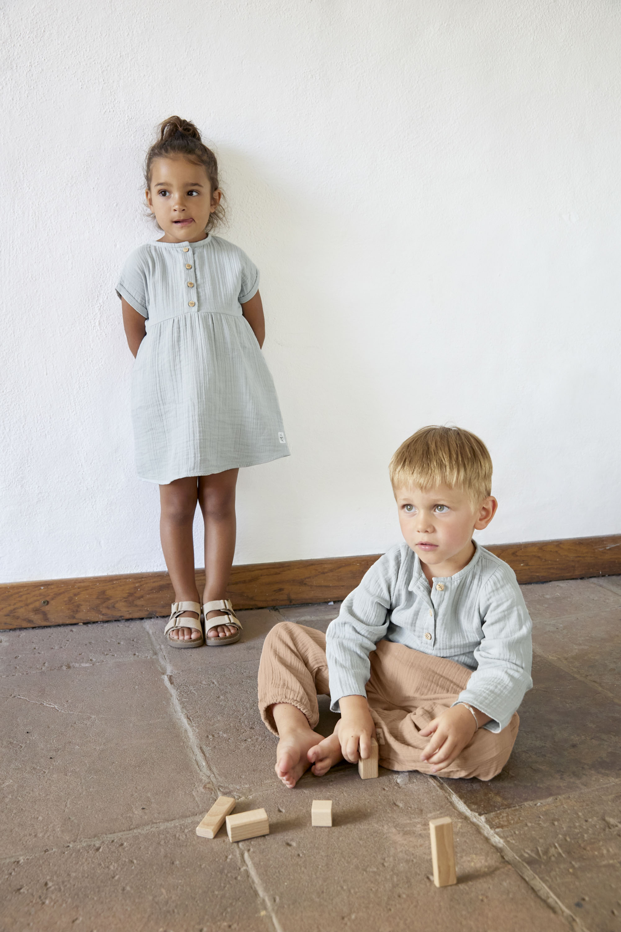 Lässig Muslin Pants GOTS maple