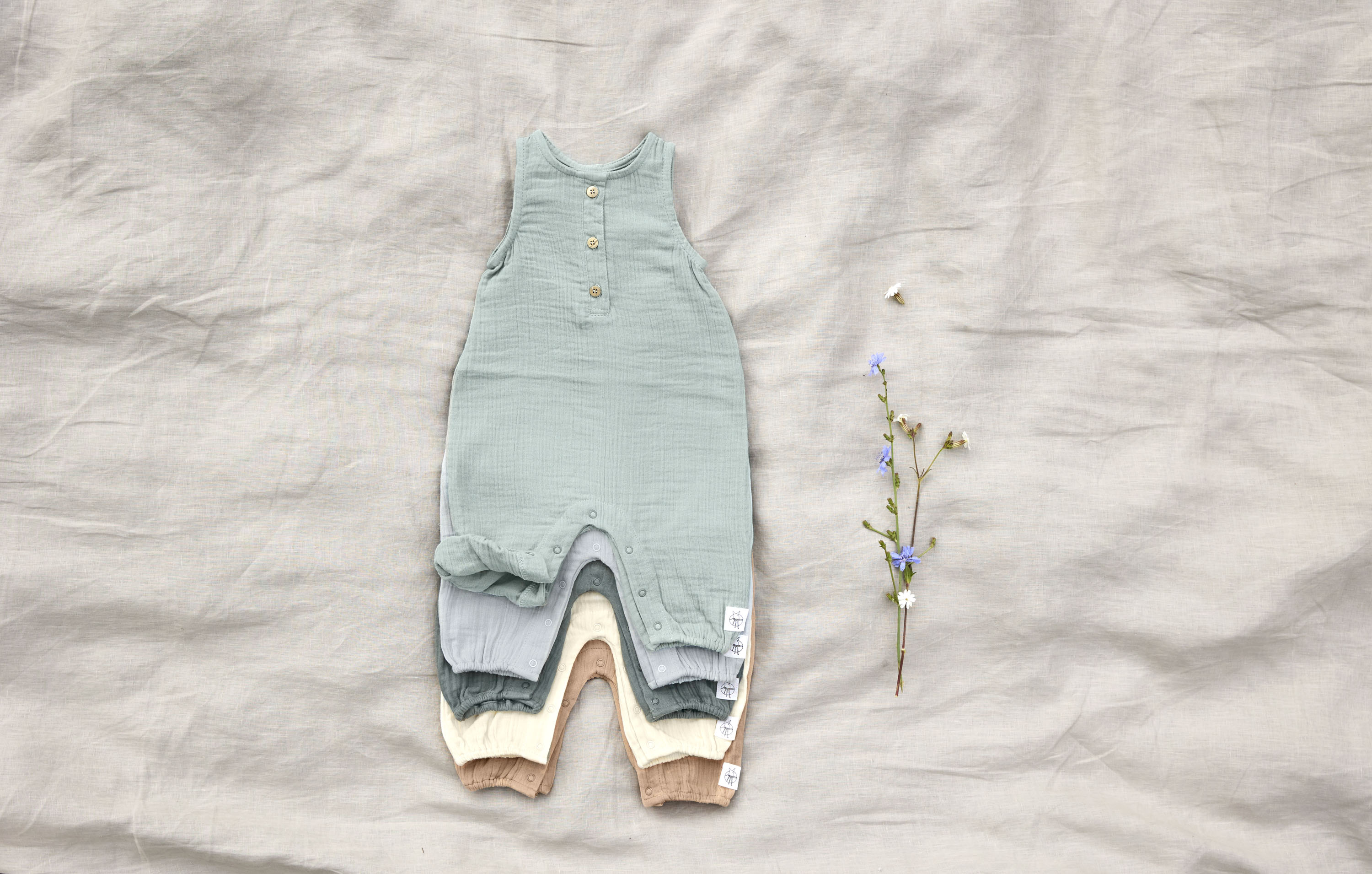 Lässig Muslin Jumper GOTS silver grey