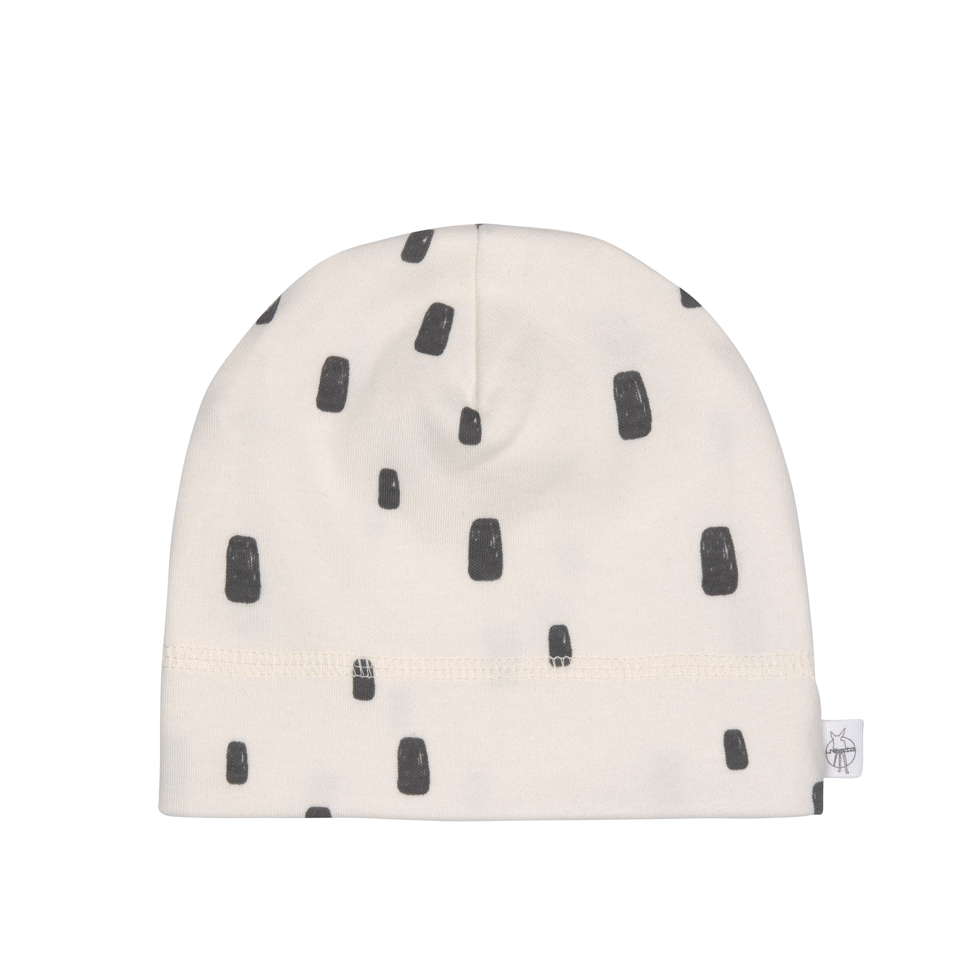 Lässig Interlock Beanie GOTS Bricks milky