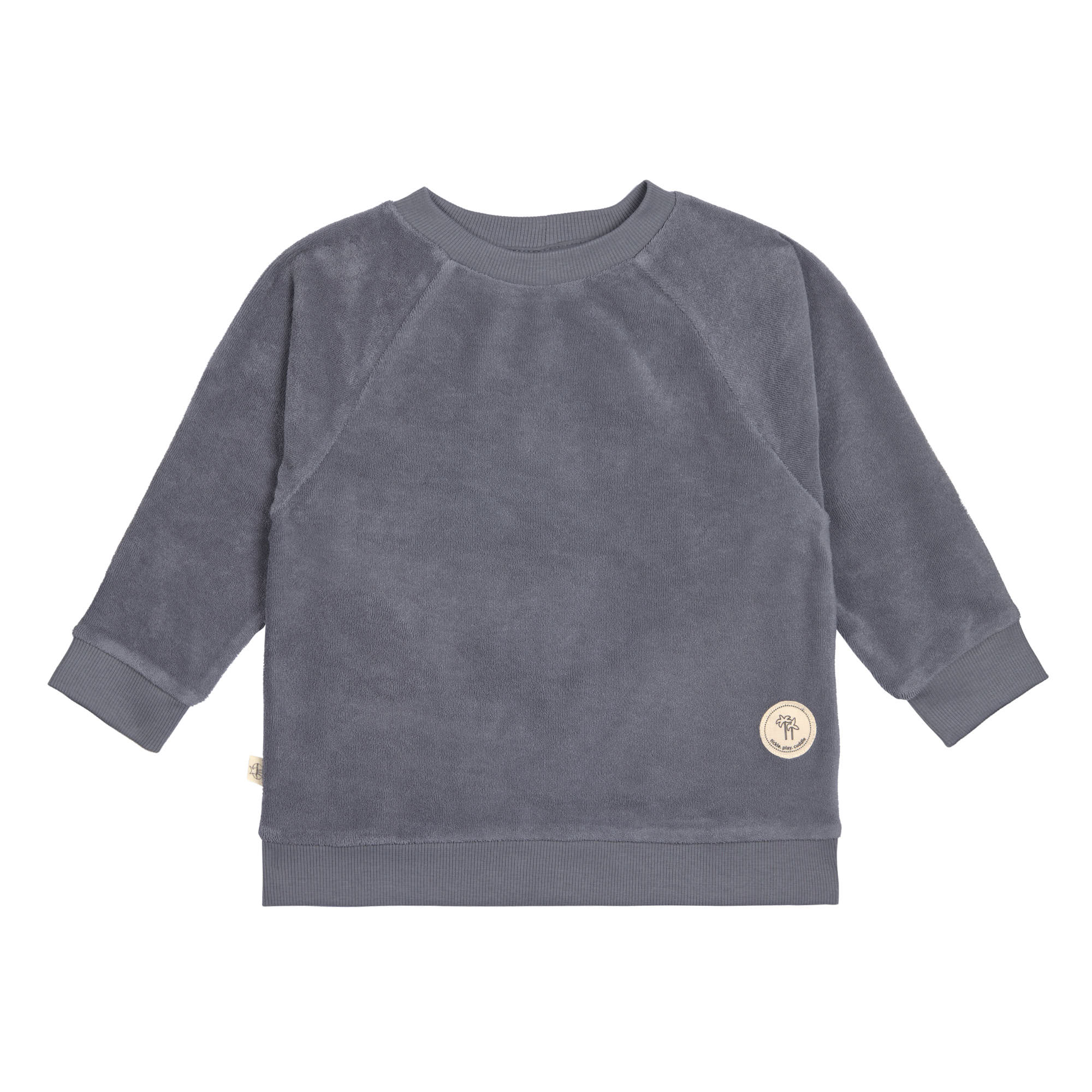 Lässig Terry Sweater GOTS anthracite