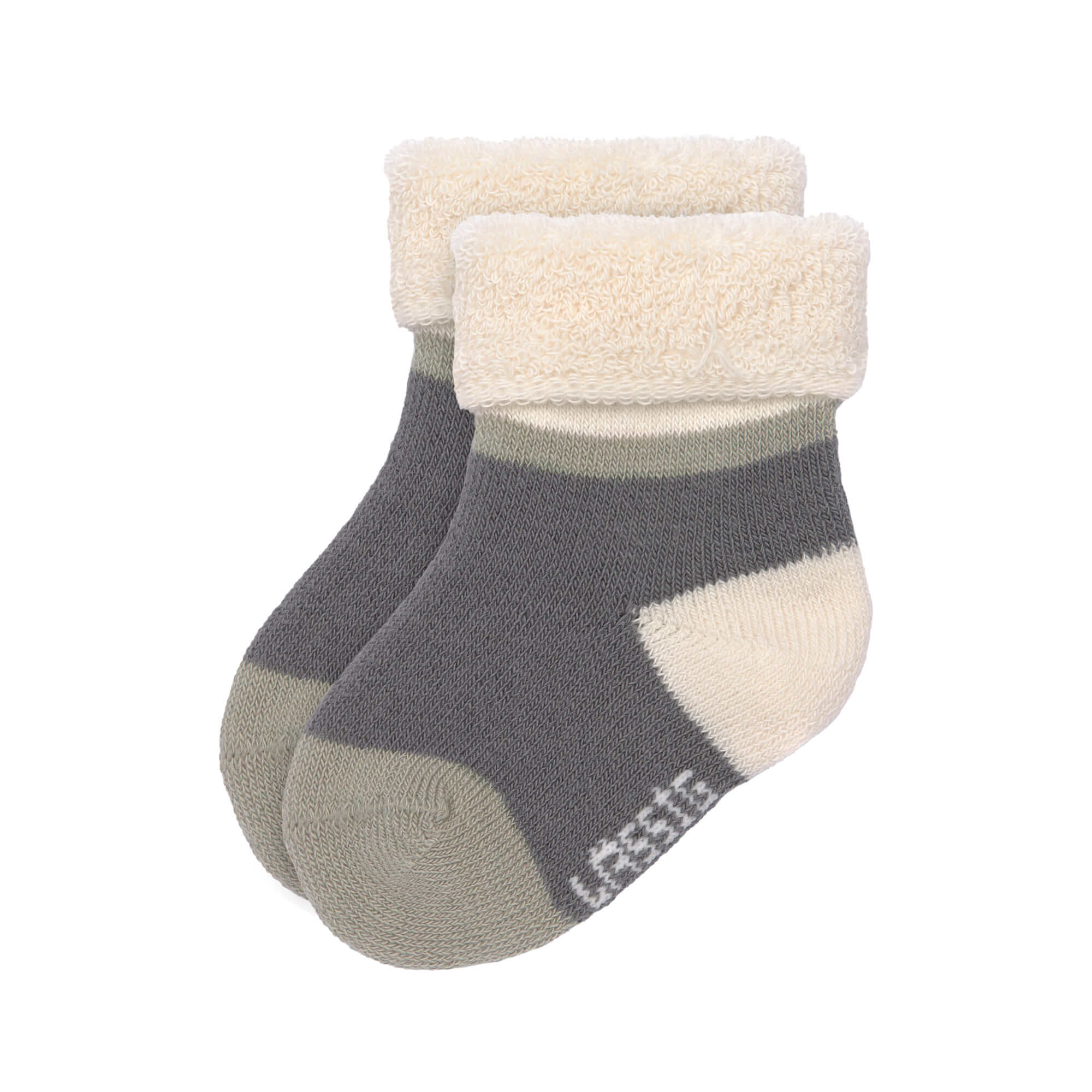 Lässig Newborn Socks GOTS 3 pcs assorted anthracite/olive - 4