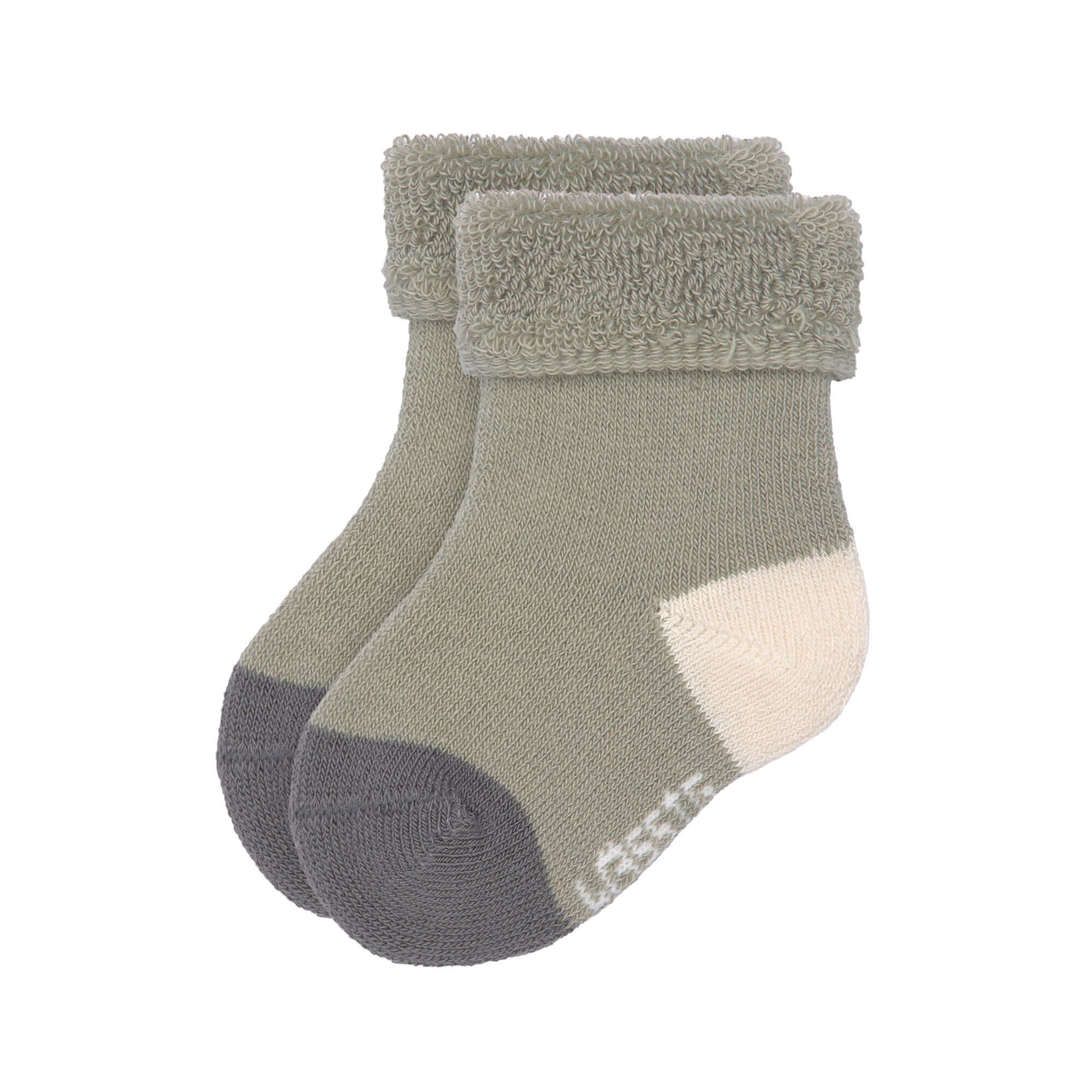 Lässig Newborn Socks GOTS 3 pcs assorted anthracite/olive - 3