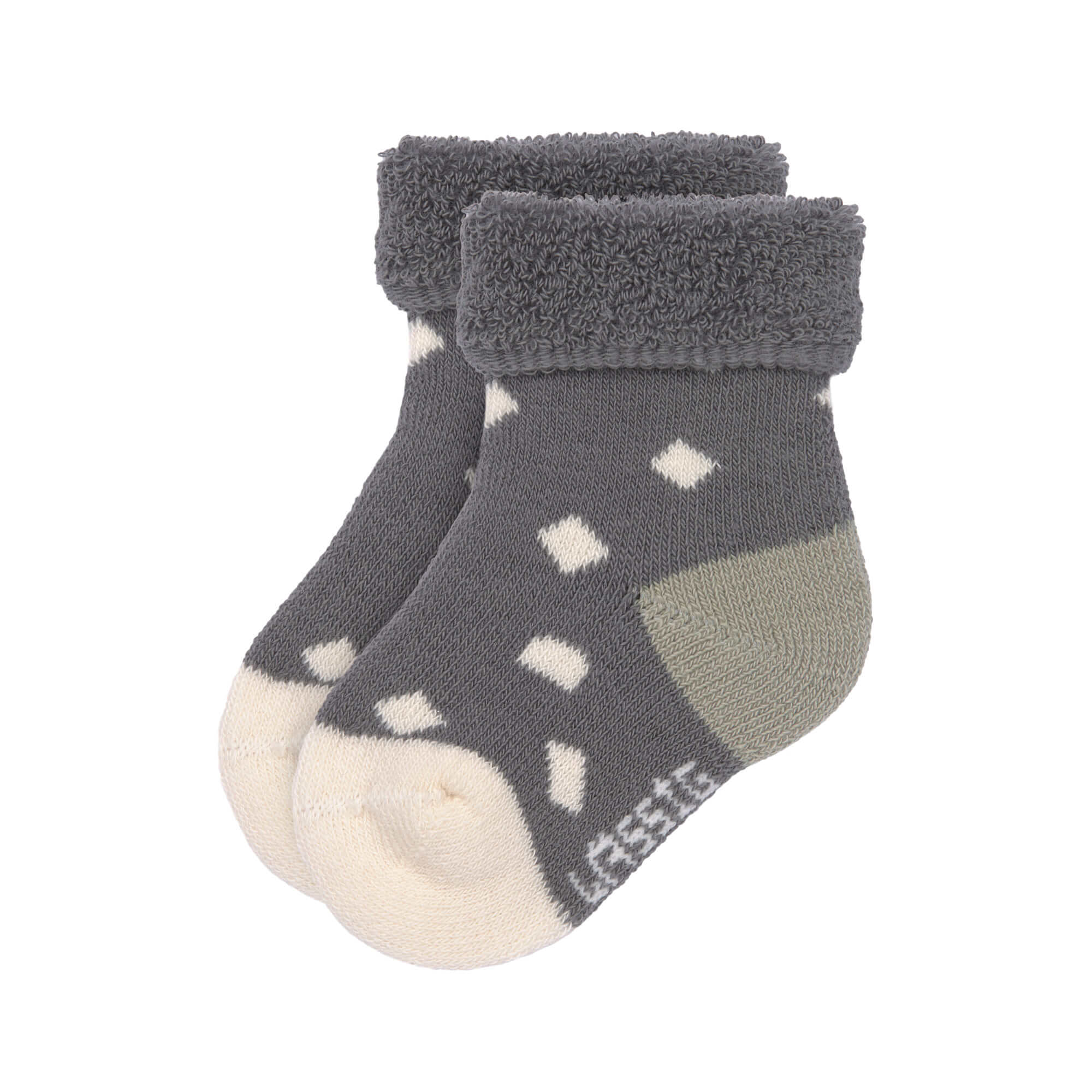 Lässig Newborn Socks GOTS 3 pcs assorted anthracite/olive - 2