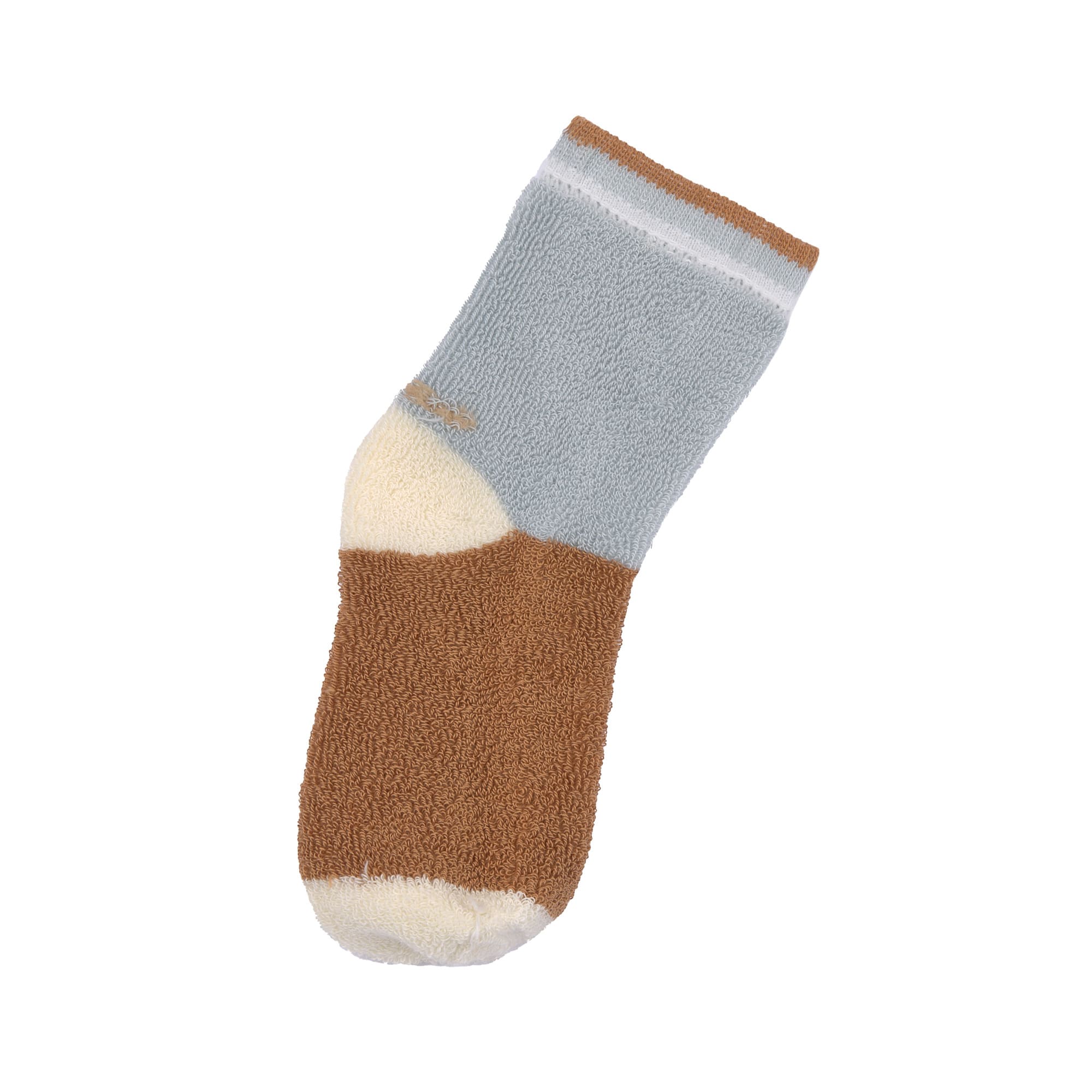 Lässig Anti-slip Socks GOTS 2pcs assorted light blue/caramel - 4