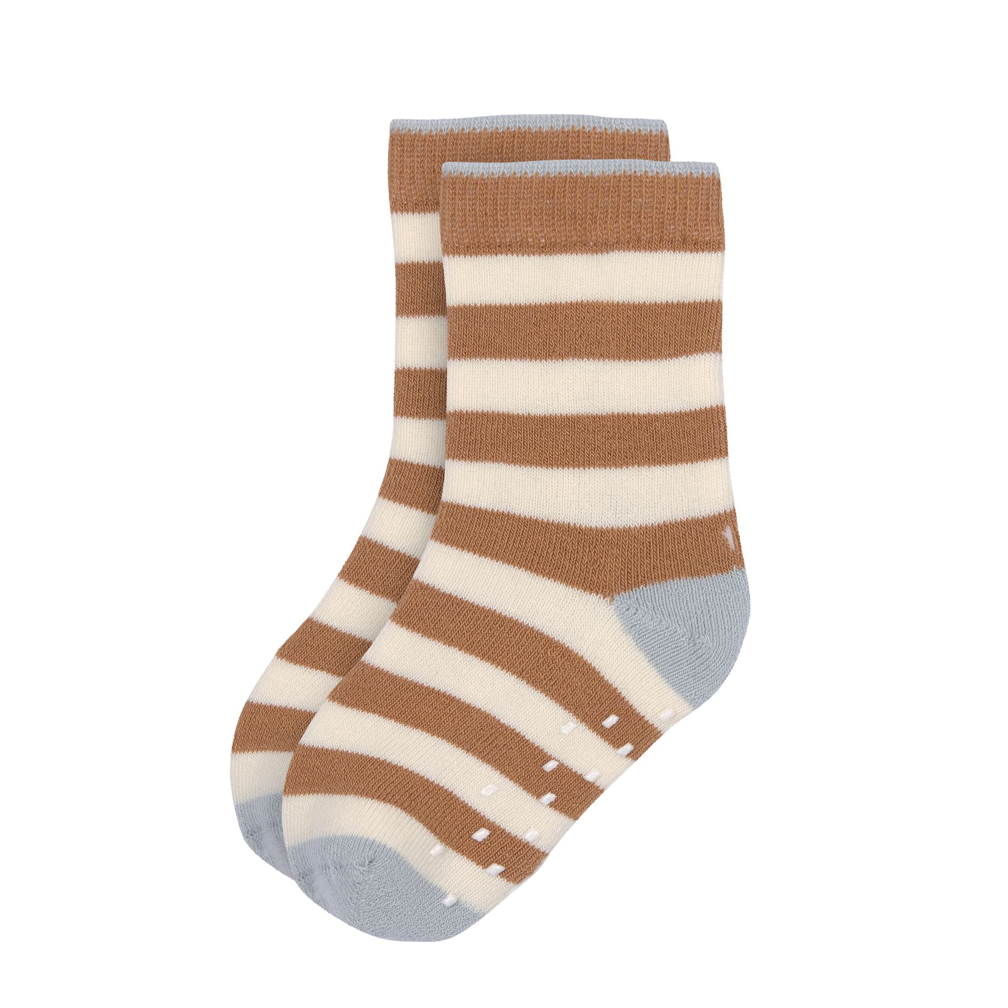 Lässig Anti-slip Socks GOTS 2pcs assorted light blue/caramel - 3