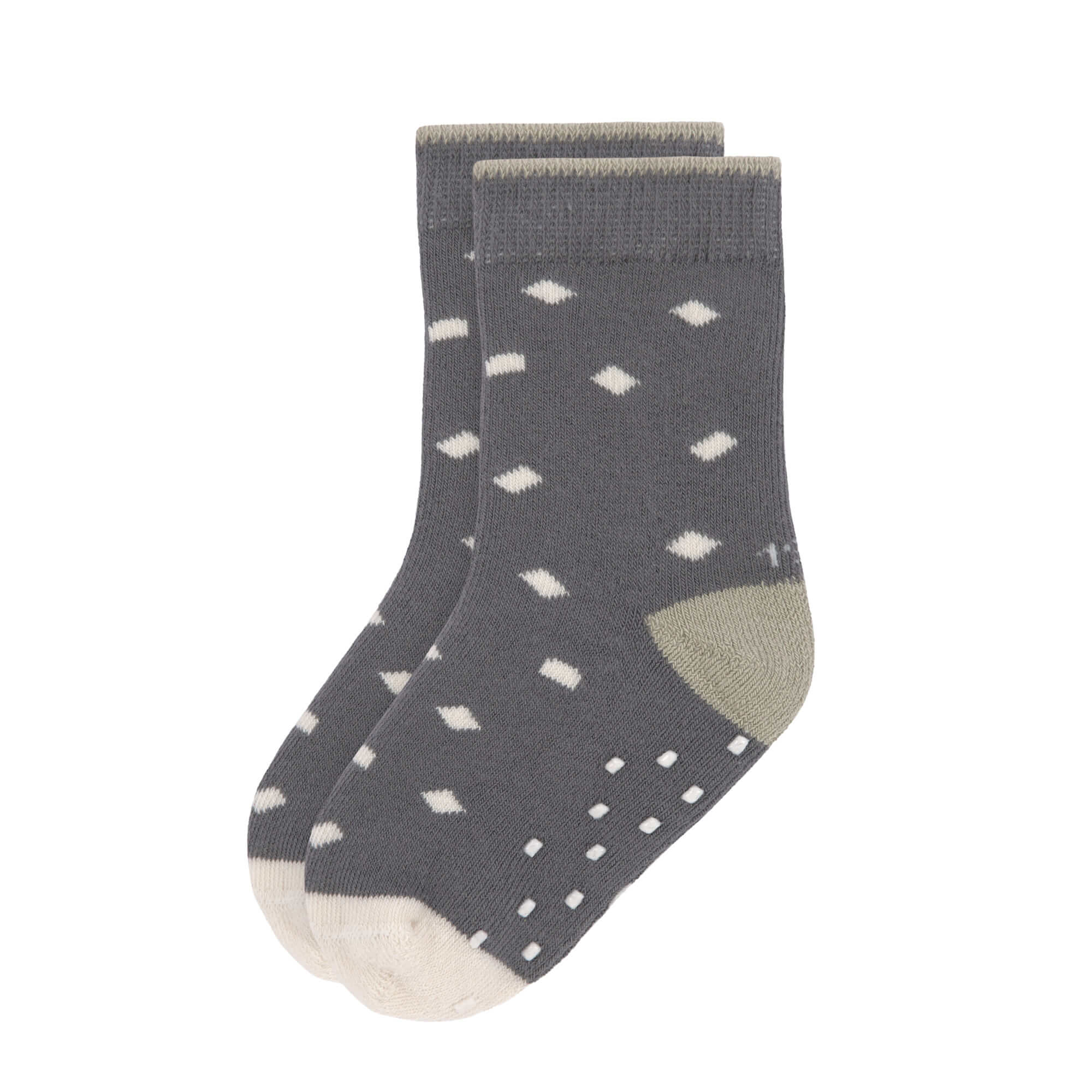 Lässig Anti-slip Socks GOTS 2 pcs assorted anthracite/olive - 3