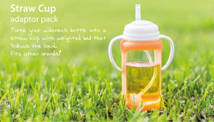 Cherub Baby Straw Cup Adaptor Pack (Wideneck) - 3