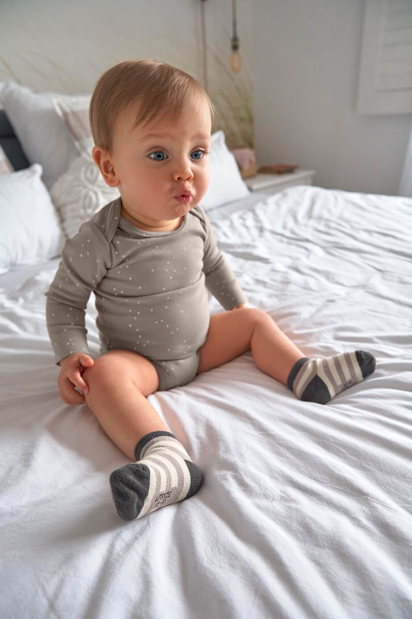 Lässig Socks GOTS 3 pcs assorted anthracite/taupe - 3