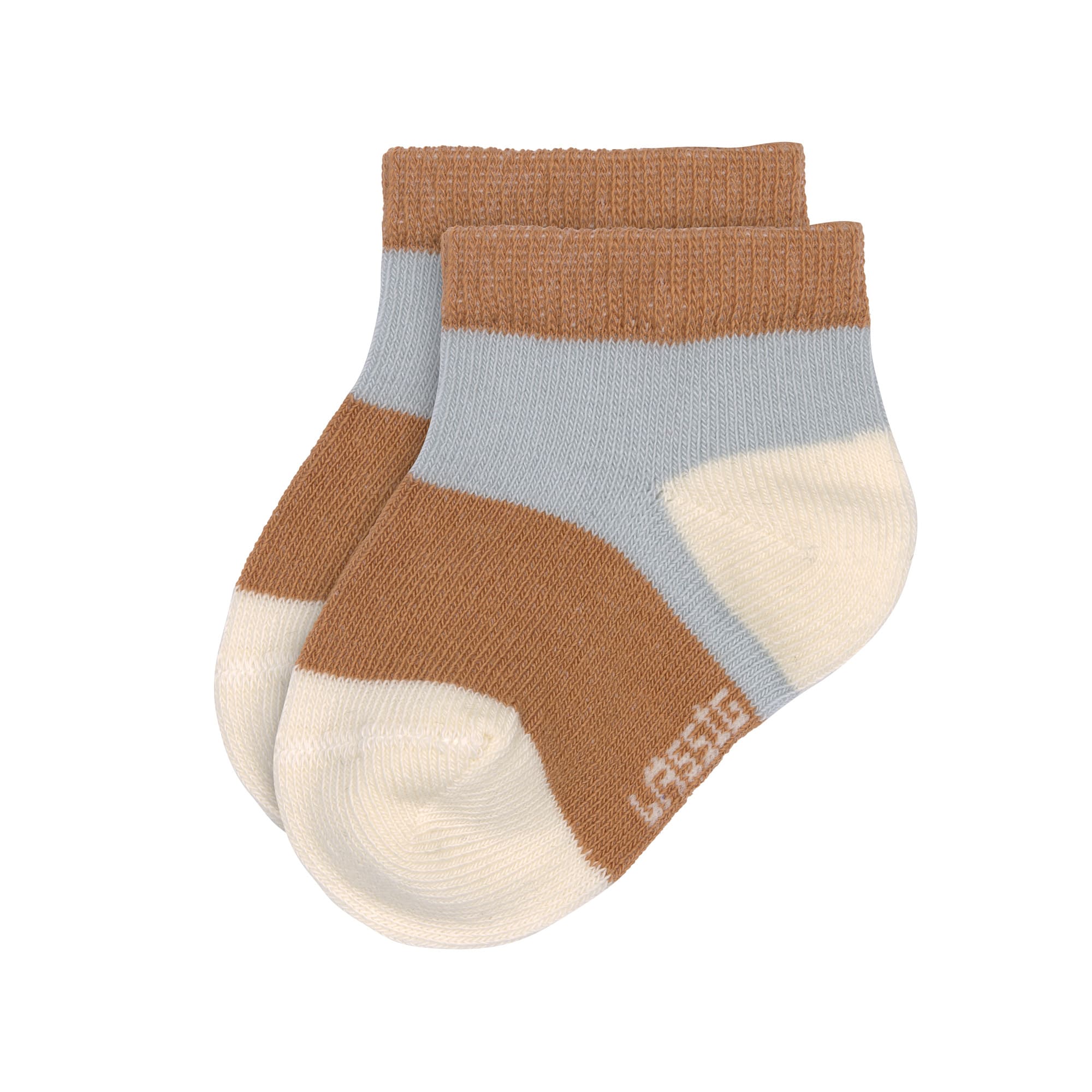 Lässig Sneaker Socks GOTS 3pcs ass. light blue/caramel - 2