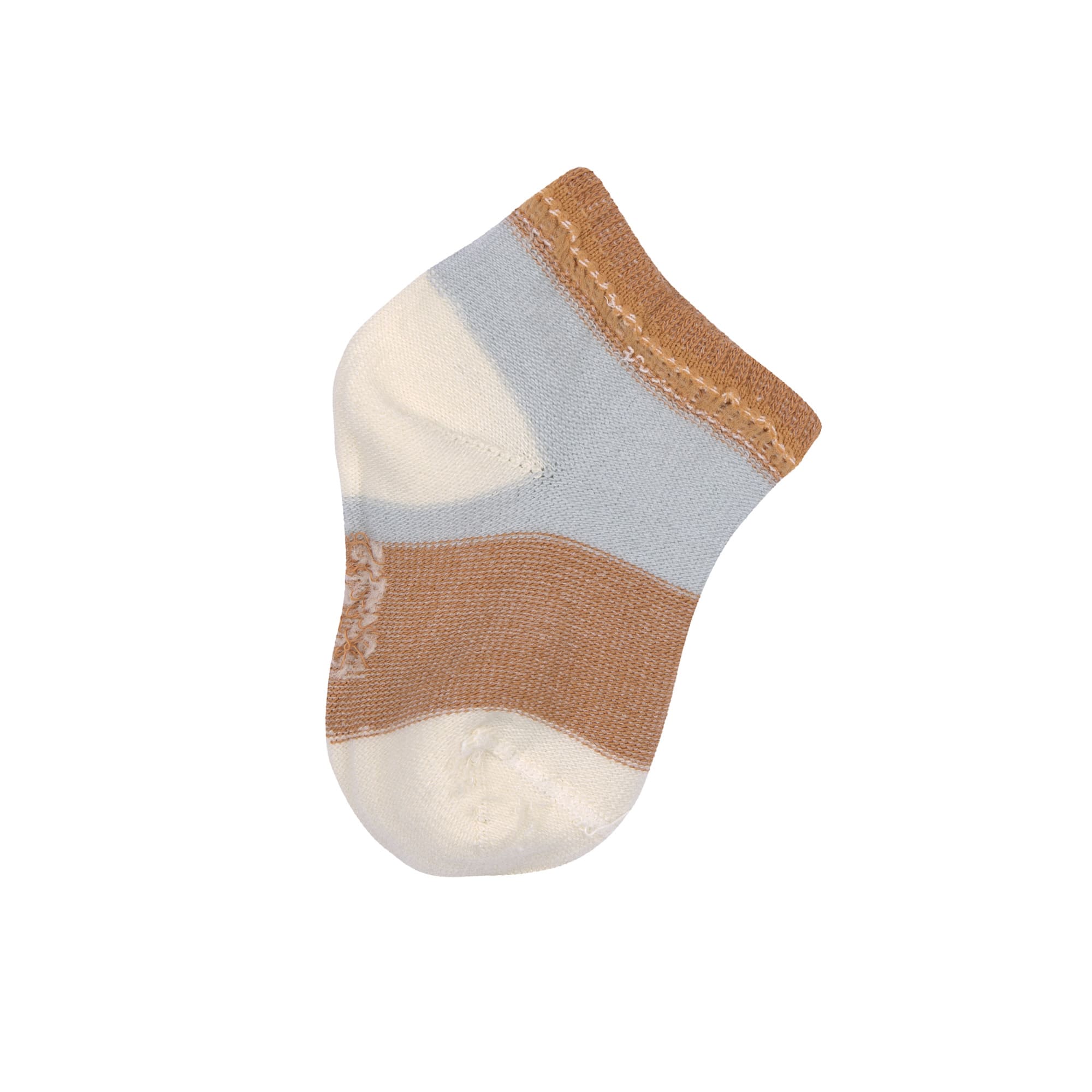 Lässig Sneaker Socks GOTS 3pcs ass. light blue/caramel - 5