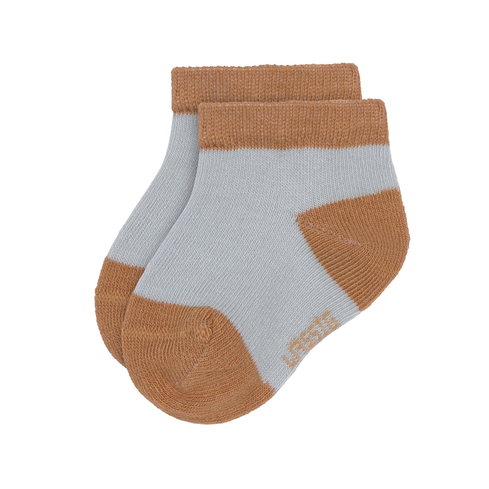 Lässig Sneaker Socks GOTS 3pcs ass. light blue/caramel - 4