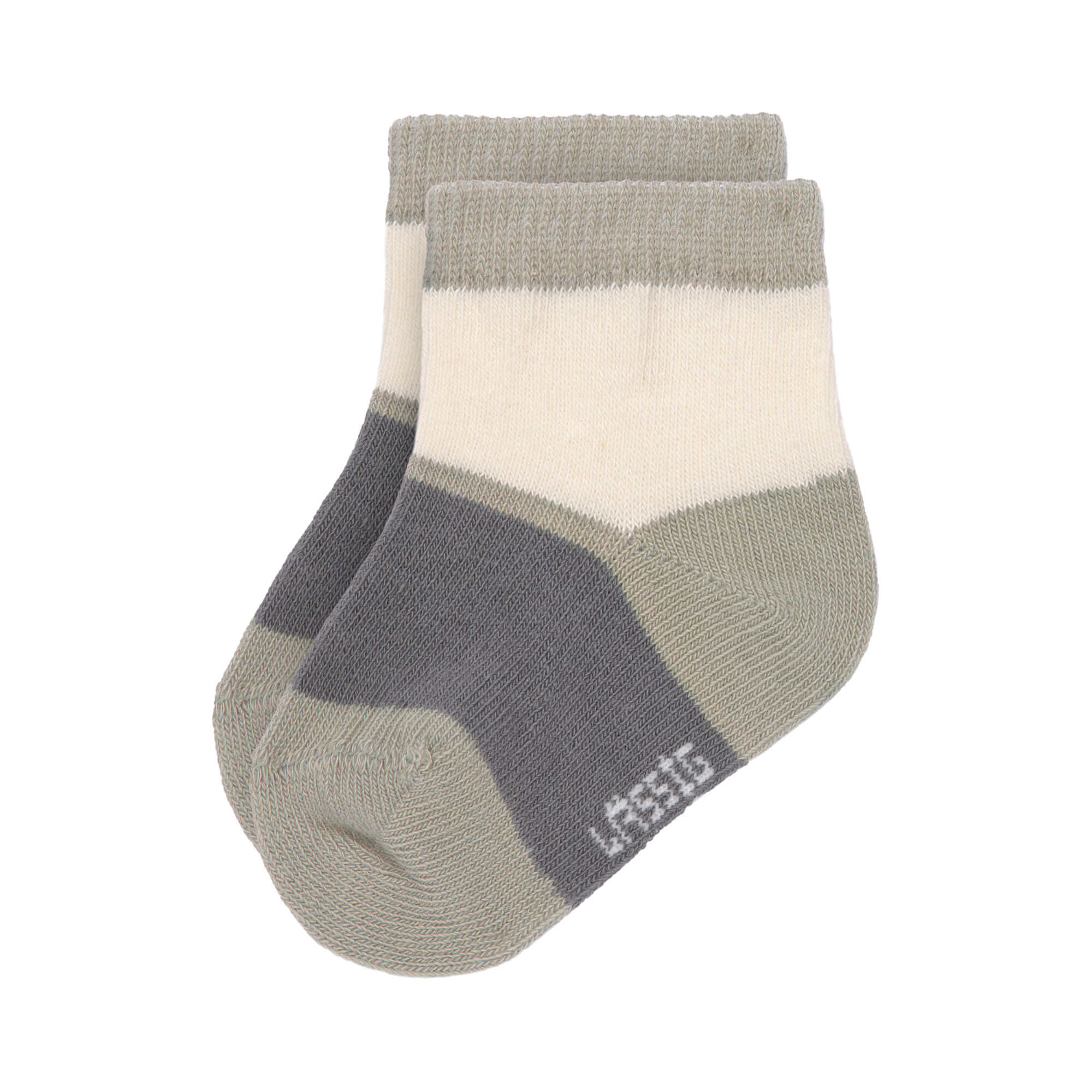 Lässig Sneaker Socks GOTS 3pcs ass. anthracite/olive - 4