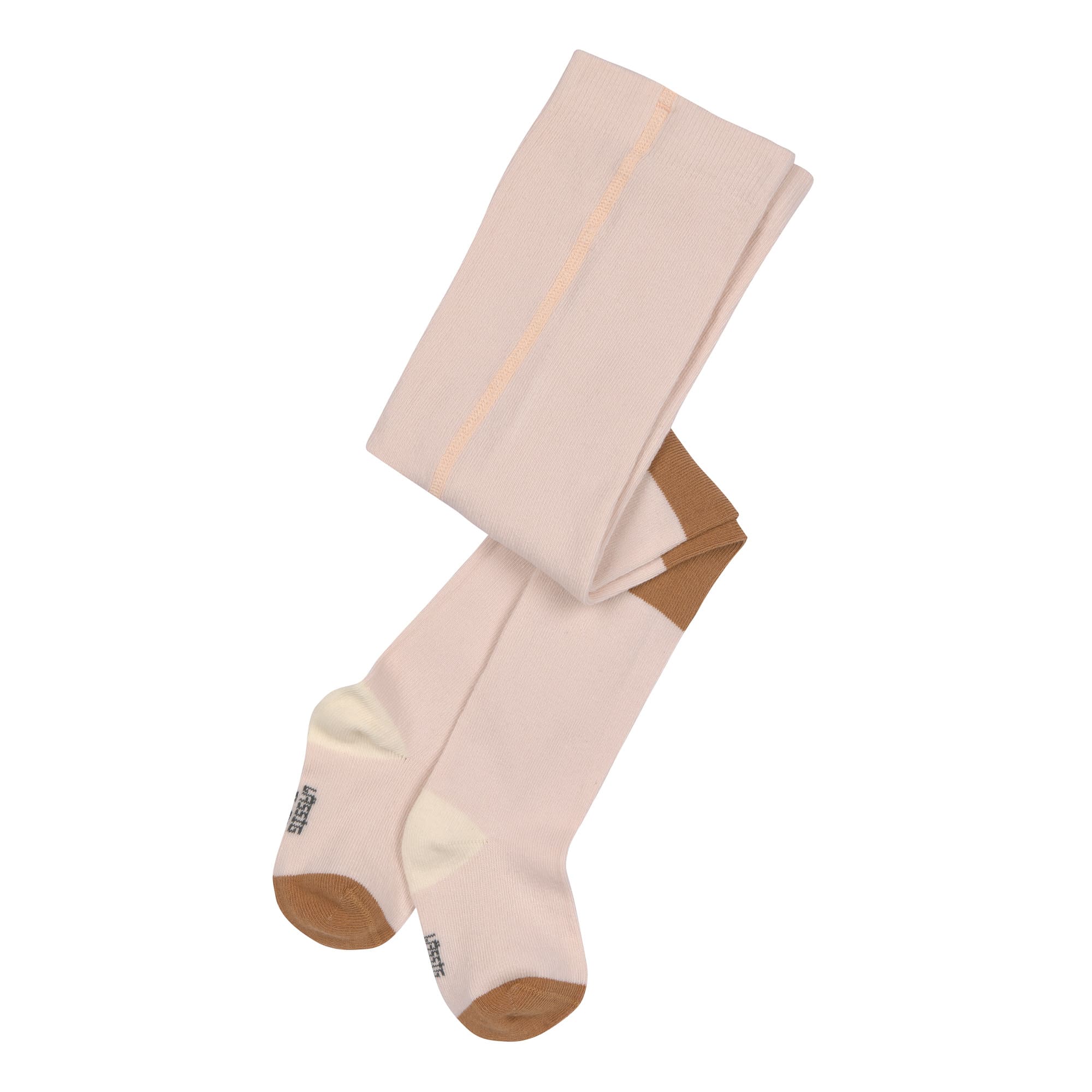 Lässig Tights GOTS Block Stripe powder pink/caramel