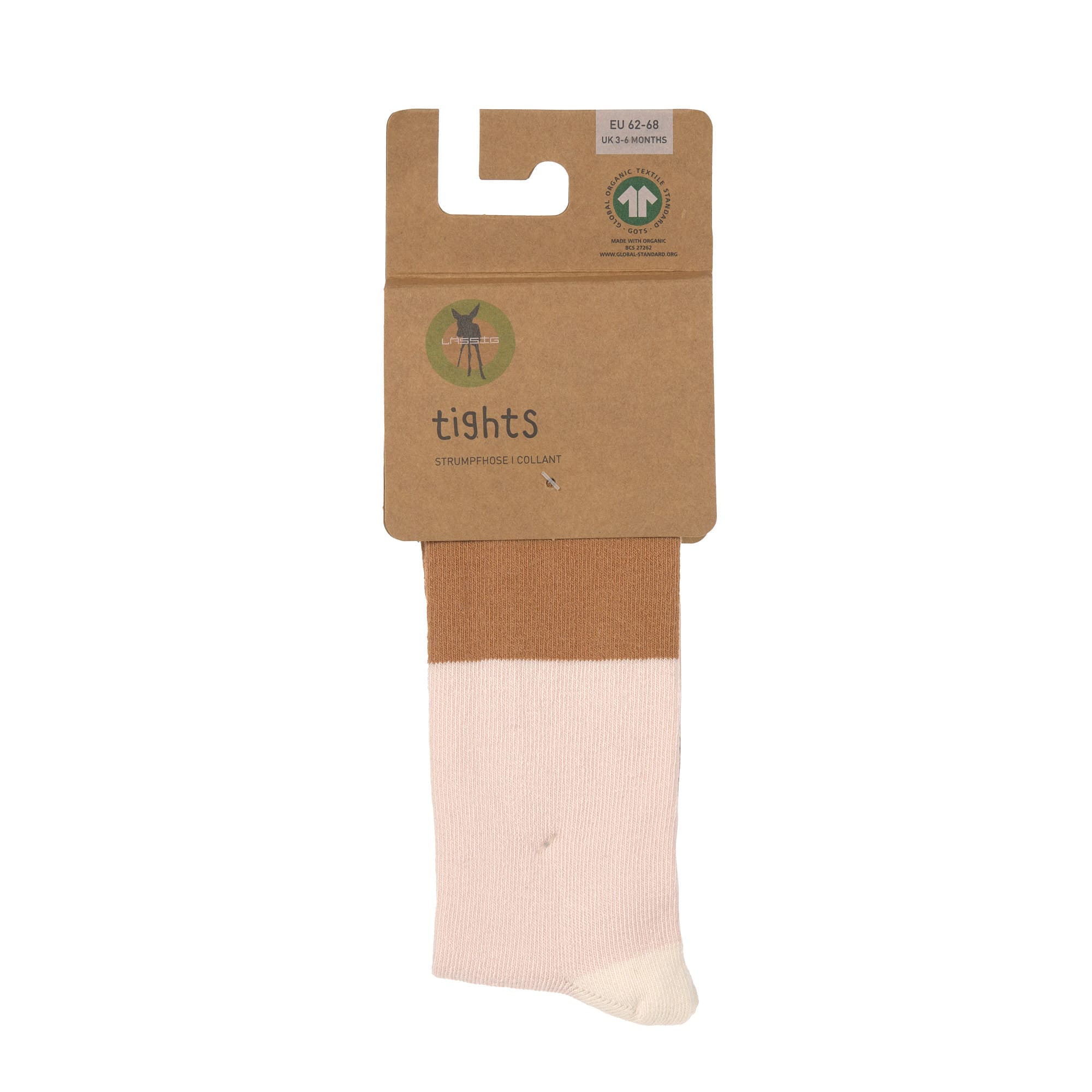 Lässig Tights GOTS Block Stripe powder pink/caramel - 4