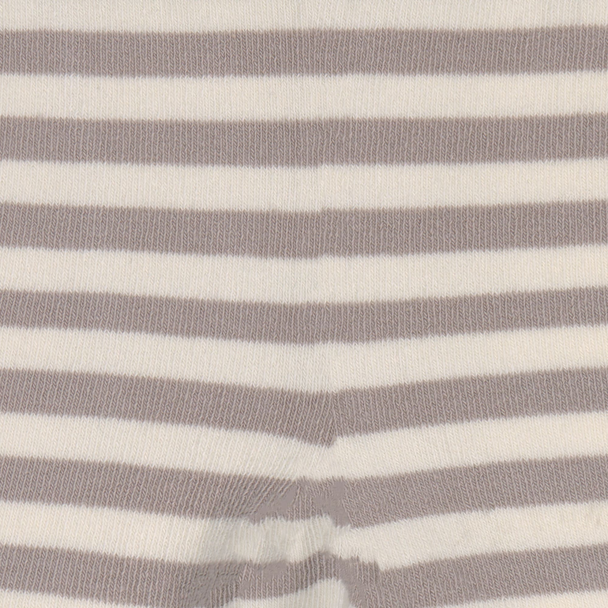 Lässig Tights GOTS Stripes taupe/milky - 3