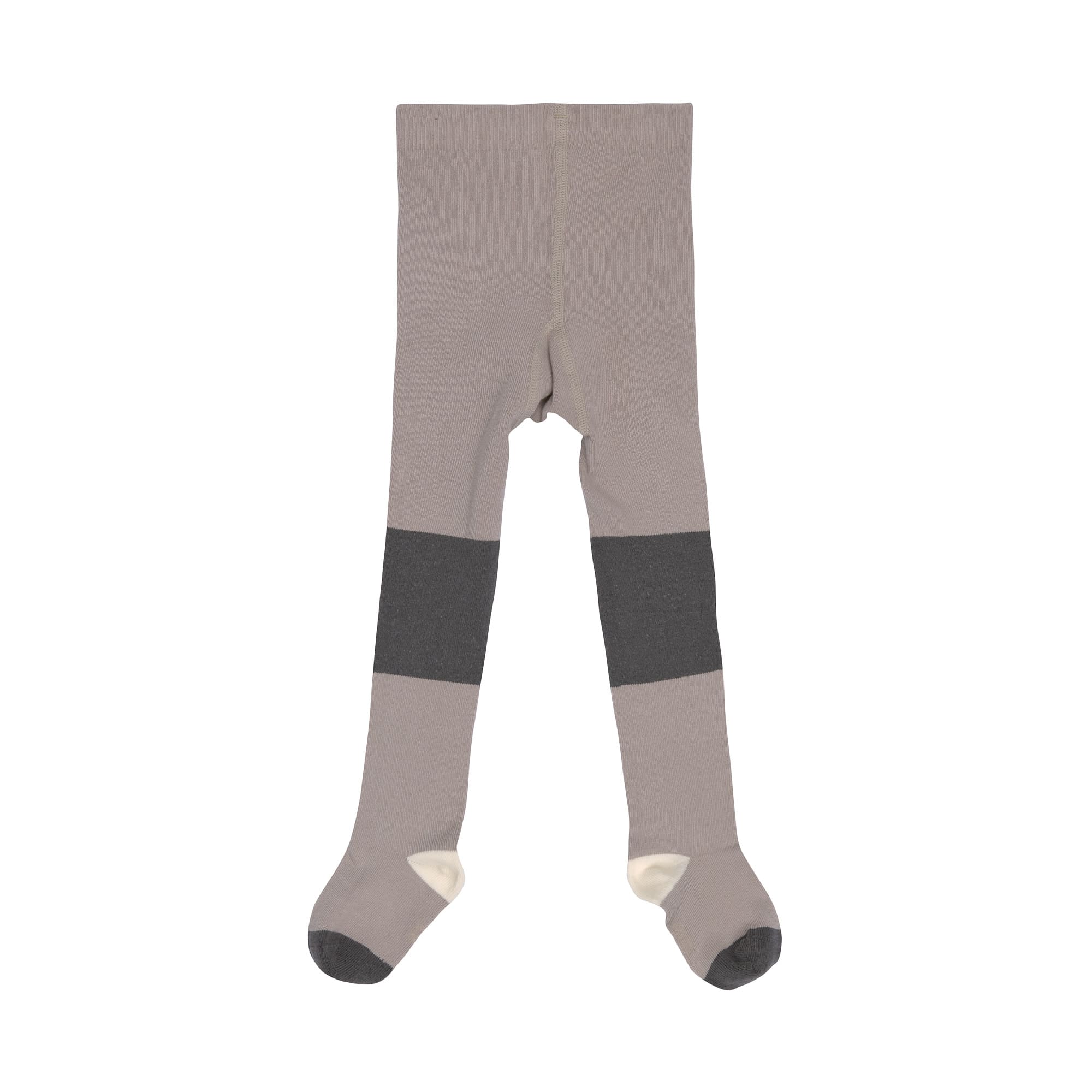 Lässig Tights GOTS Block Stripe taupe/anthracite - 2