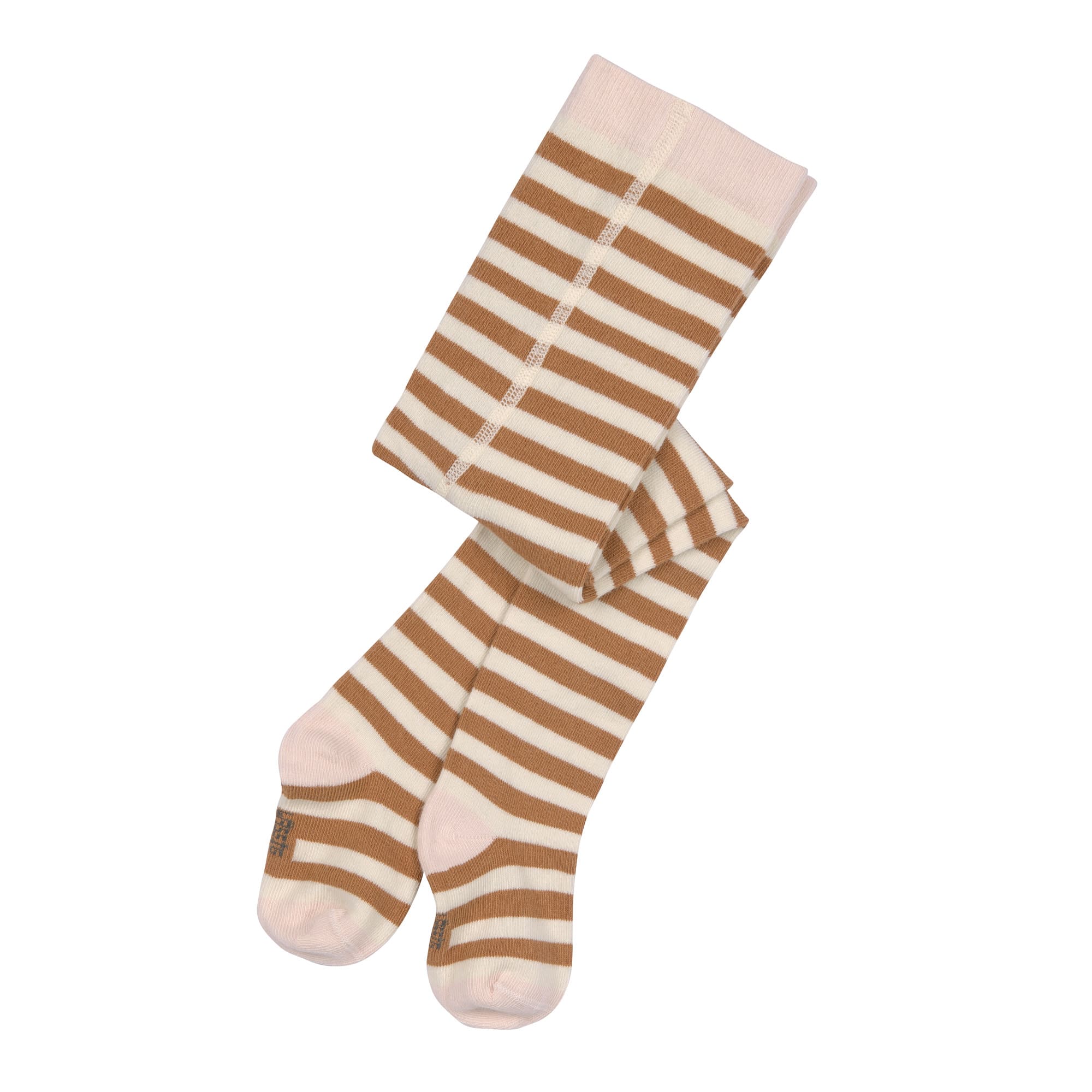 Lässig Tights GOTS Stripes caramel/milky