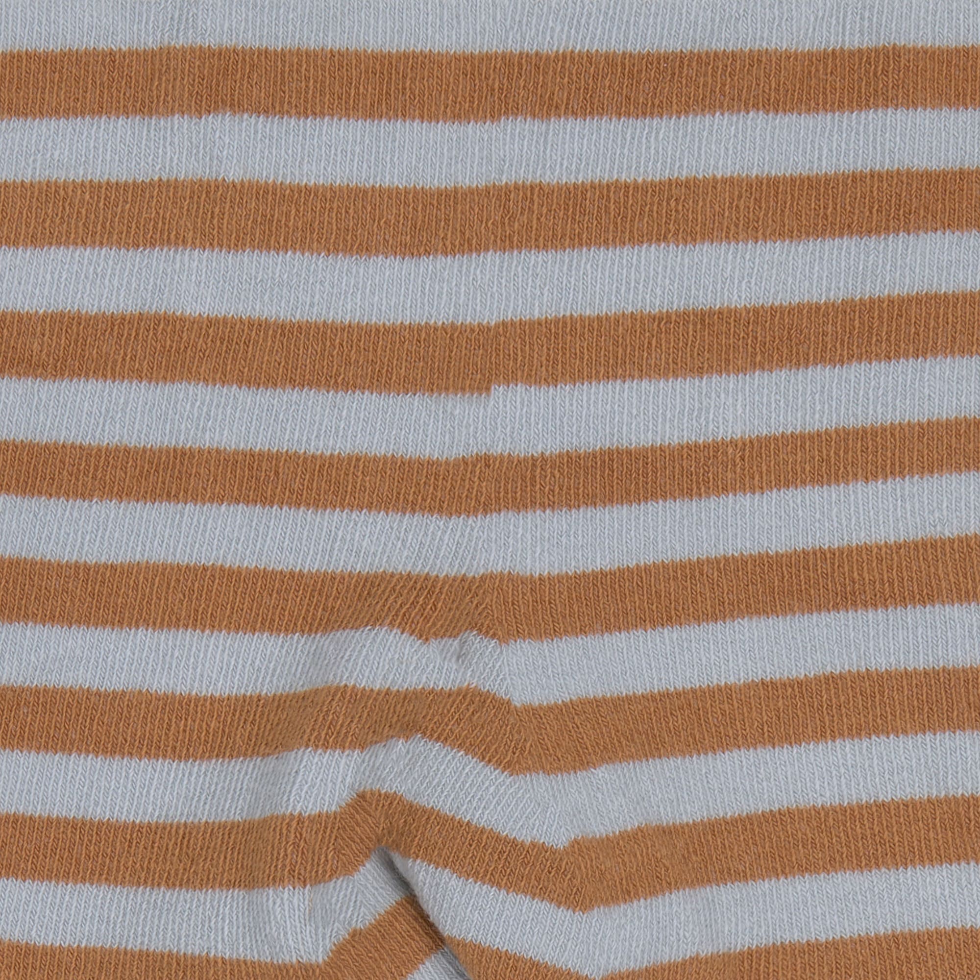 Lässig Tights GOTS Stripes light blue/caramel - 3
