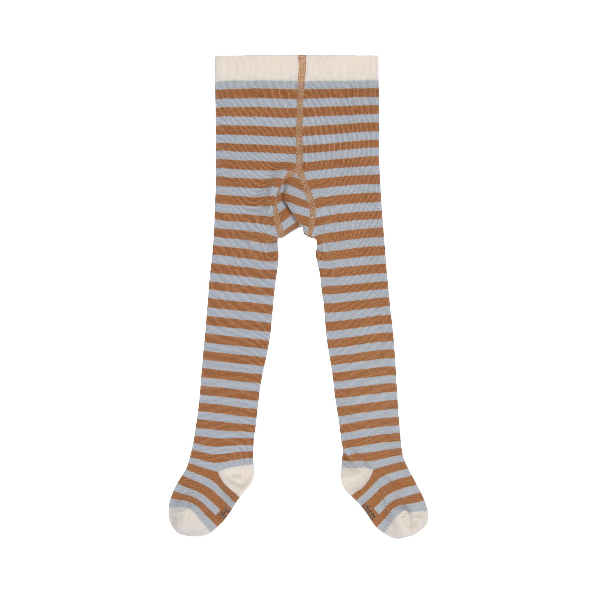 Lässig Tights GOTS Stripes light blue/caramel - 2