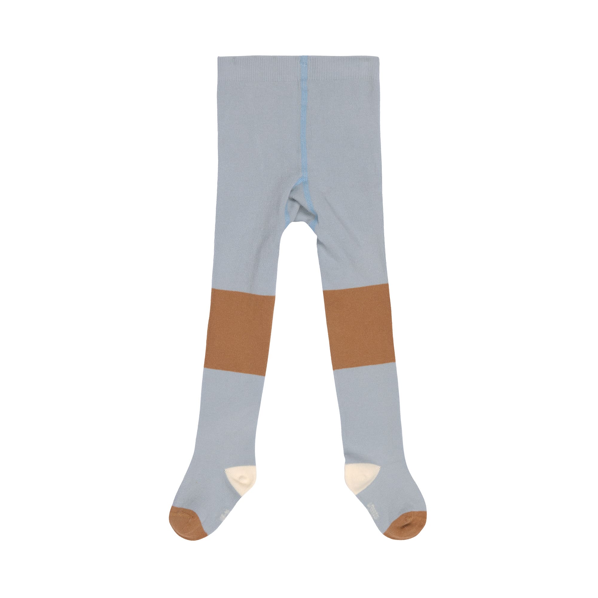 Lässig Tights GOTS Block Stripe light blue/caramel - 2