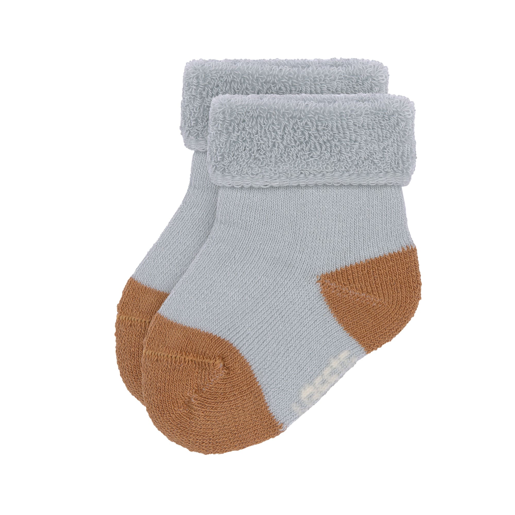 Lässig Terry Socks GOTS 3 pcs assorted light blue/caramel - 4