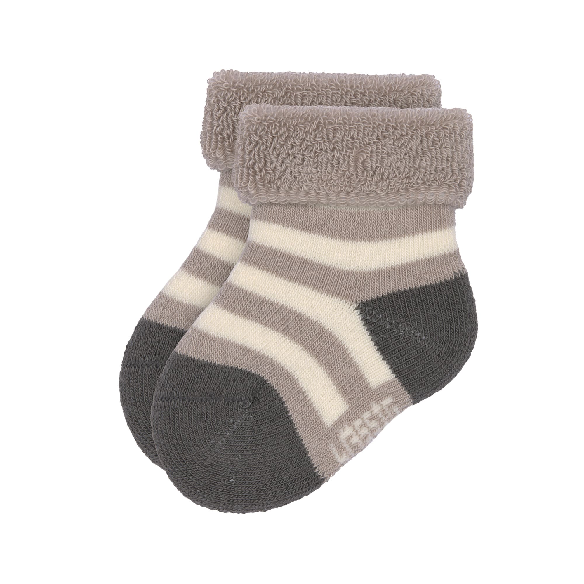 Lässig Terry Socks GOTS 3 pcs assorted anthracite/taupe - 4